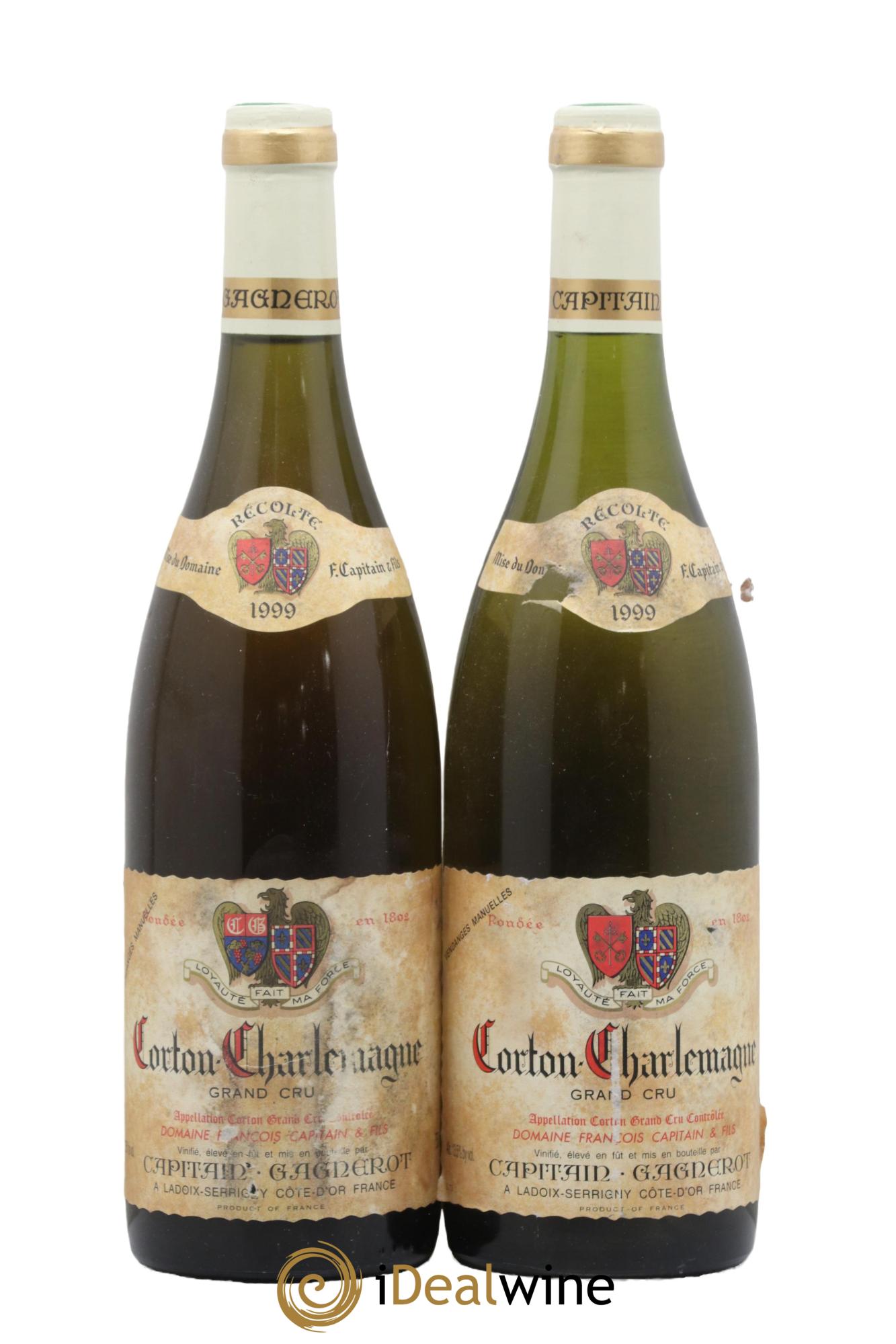 Corton-Charlemagne Grand Cru Capitain-Gagnerot 1999 - Lot de 2 bouteilles - 0