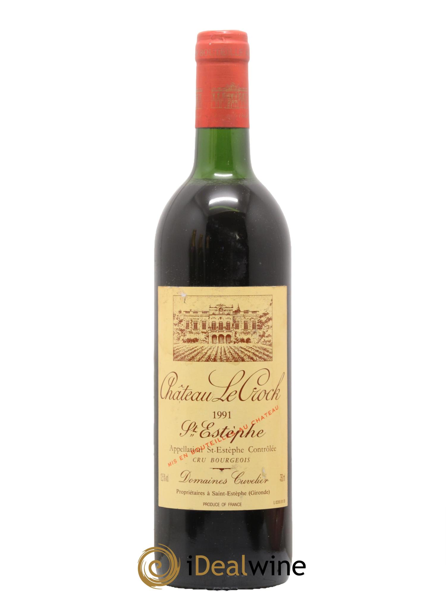 Château le Crock Cru Bourgeois 1991 - Lot de 1 bouteille - 0