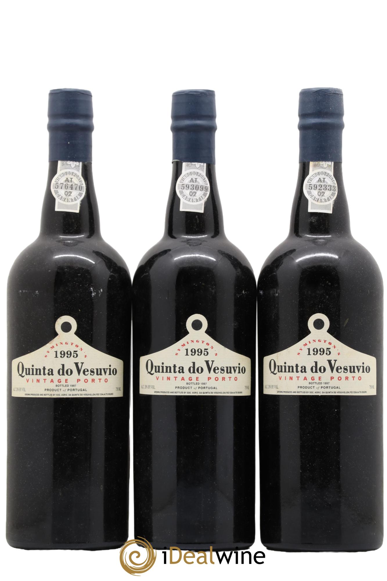 Porto Vintage Quinta Do Vesuvio 1995 - Lot de 3 bouteilles - 0