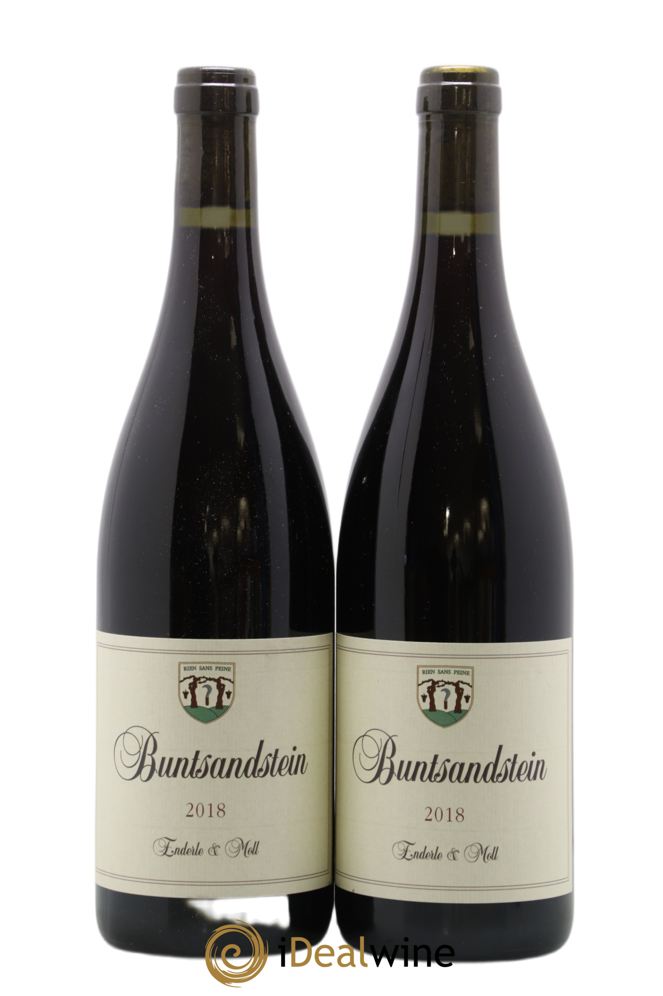Allemagne Landwein Buntsandstein Pinot Noir Enderle Und Moll 2018 - Lot of 2 bottles - 0