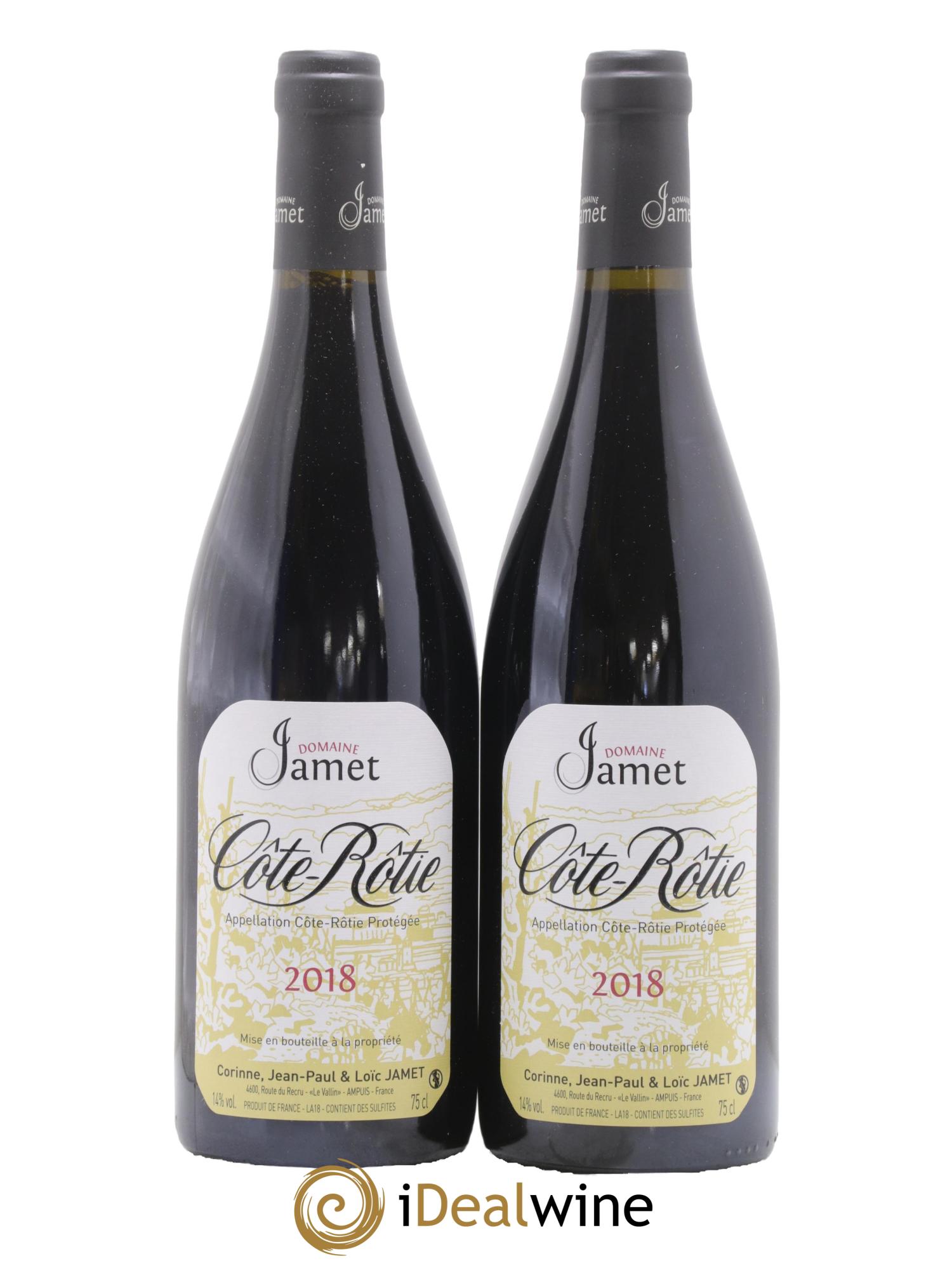 Côte-Rôtie Jamet (Domaine) 2018 - Lotto di 2 bottiglie - 0