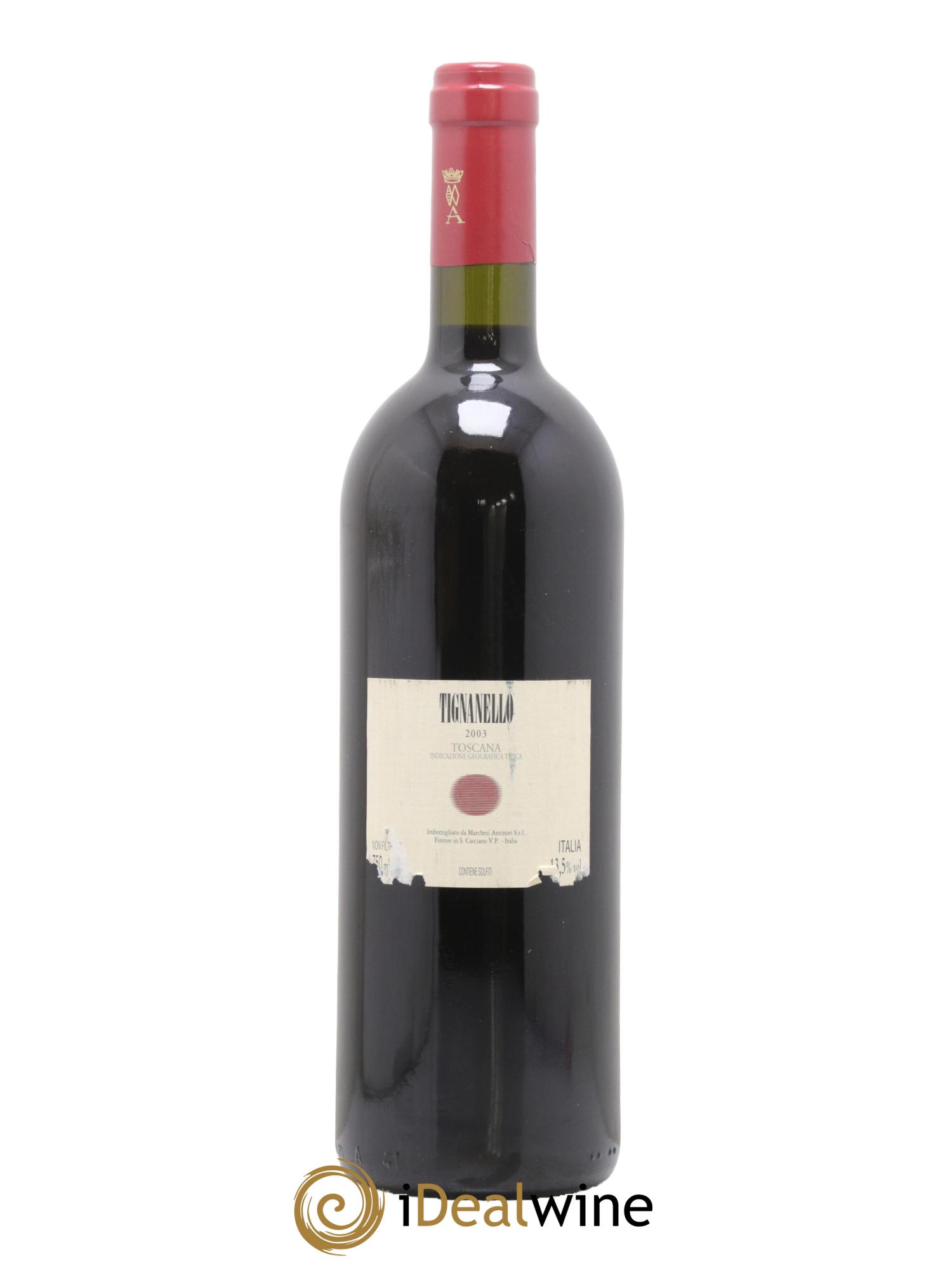 Toscana IGT Tignanello Tenuta Tignanello - Marchesi Antinori 2003 - Lotto di 1 bottiglia - 1