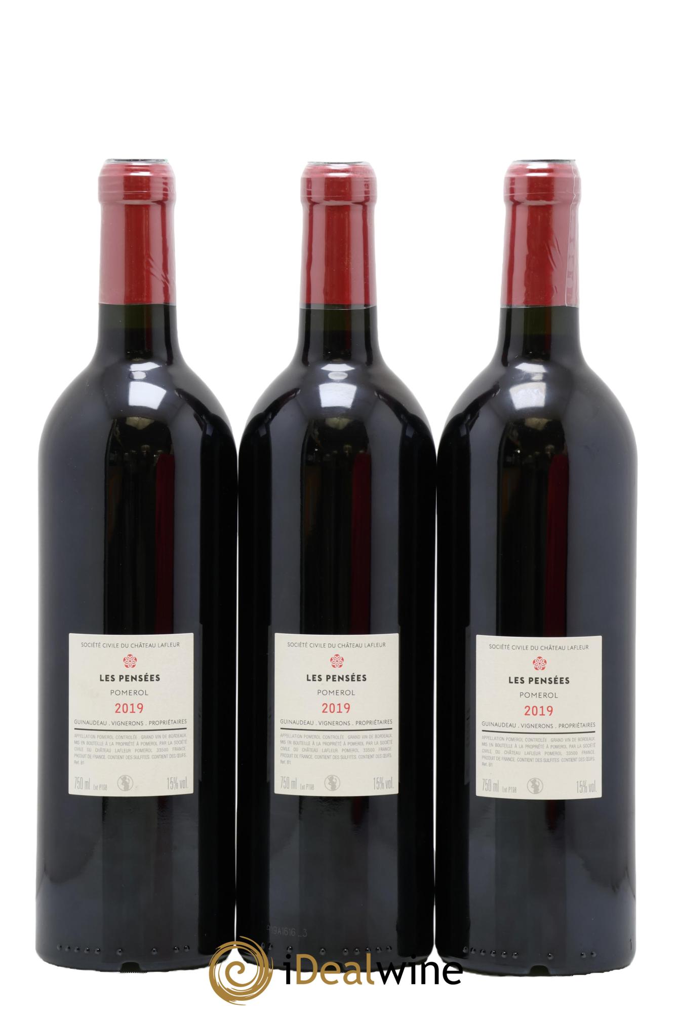 Pensées de Lafleur Second Vin  2019 - Posten von 6 Flaschen - 2
