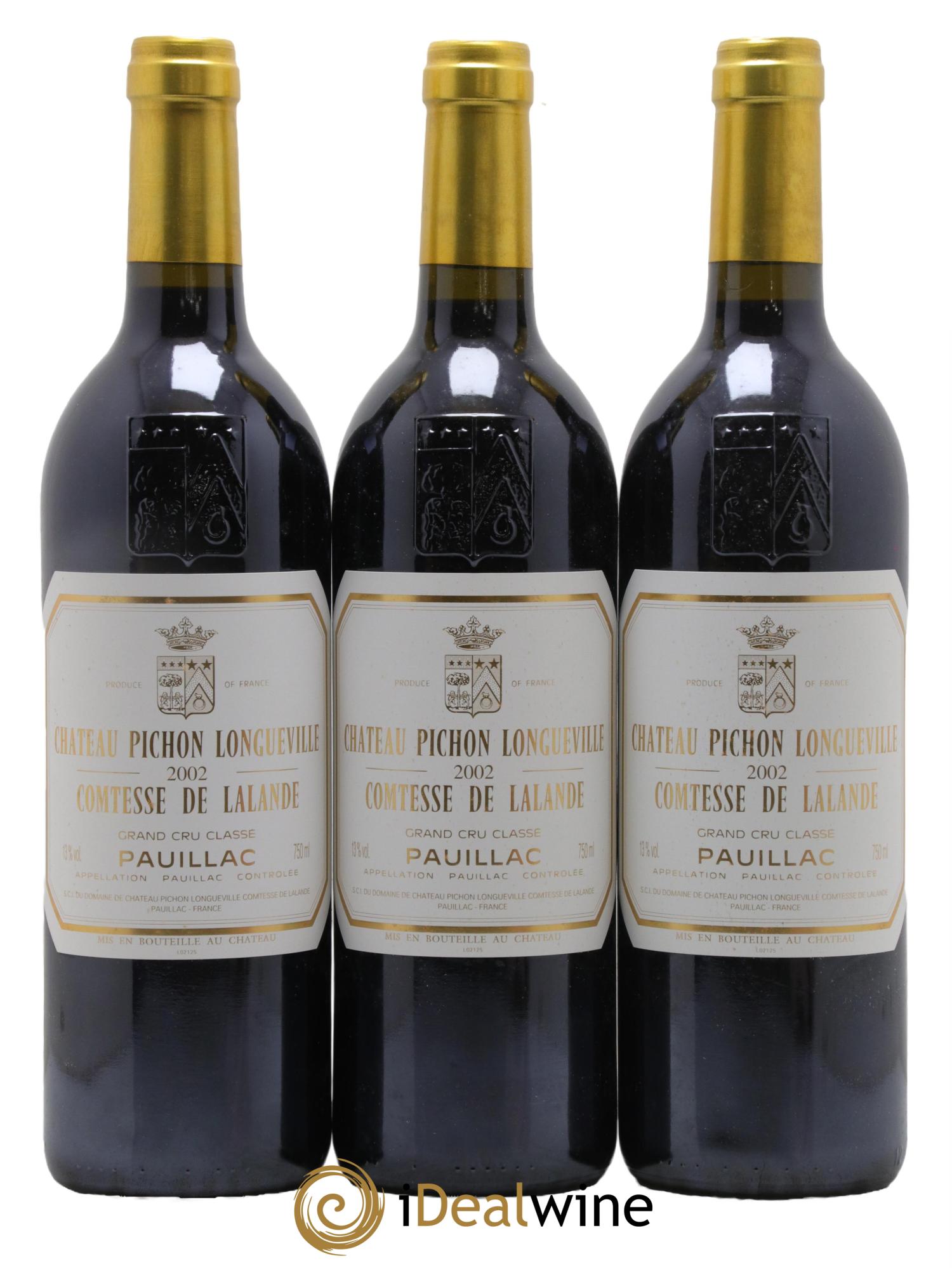 Château Pichon Longueville Comtesse de Lalande 2ème Grand Cru Classé 2002 - Lot of 6 bottles - 1