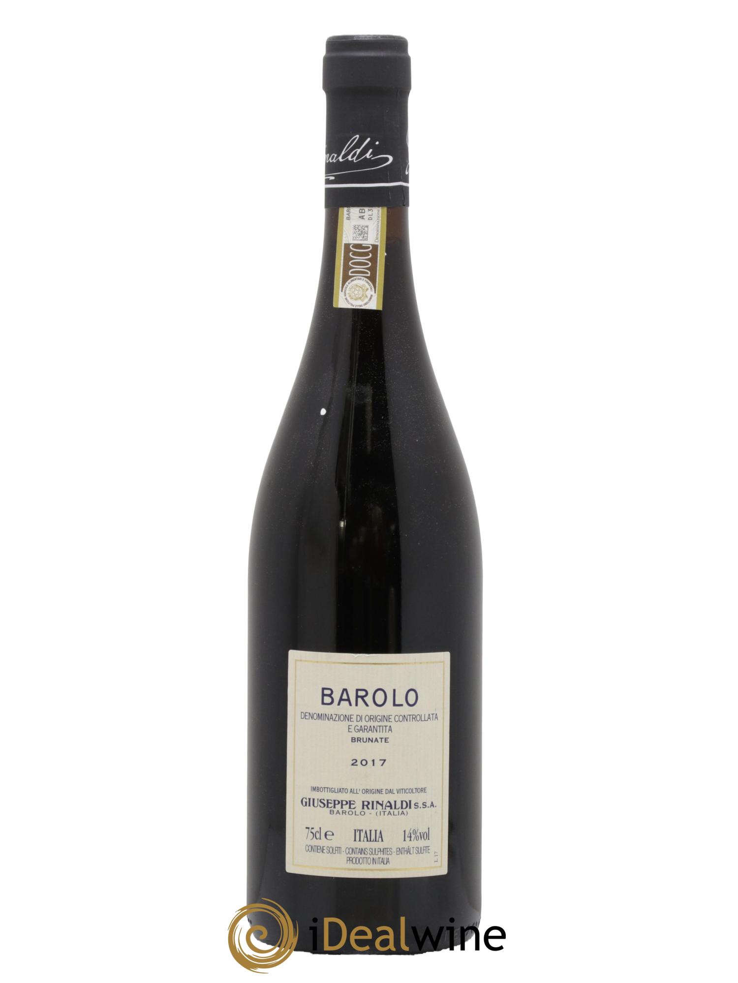 Barolo DOCG Brunate Giuseppe Rinaldi 2017 - Lot de 1 bouteille - 1