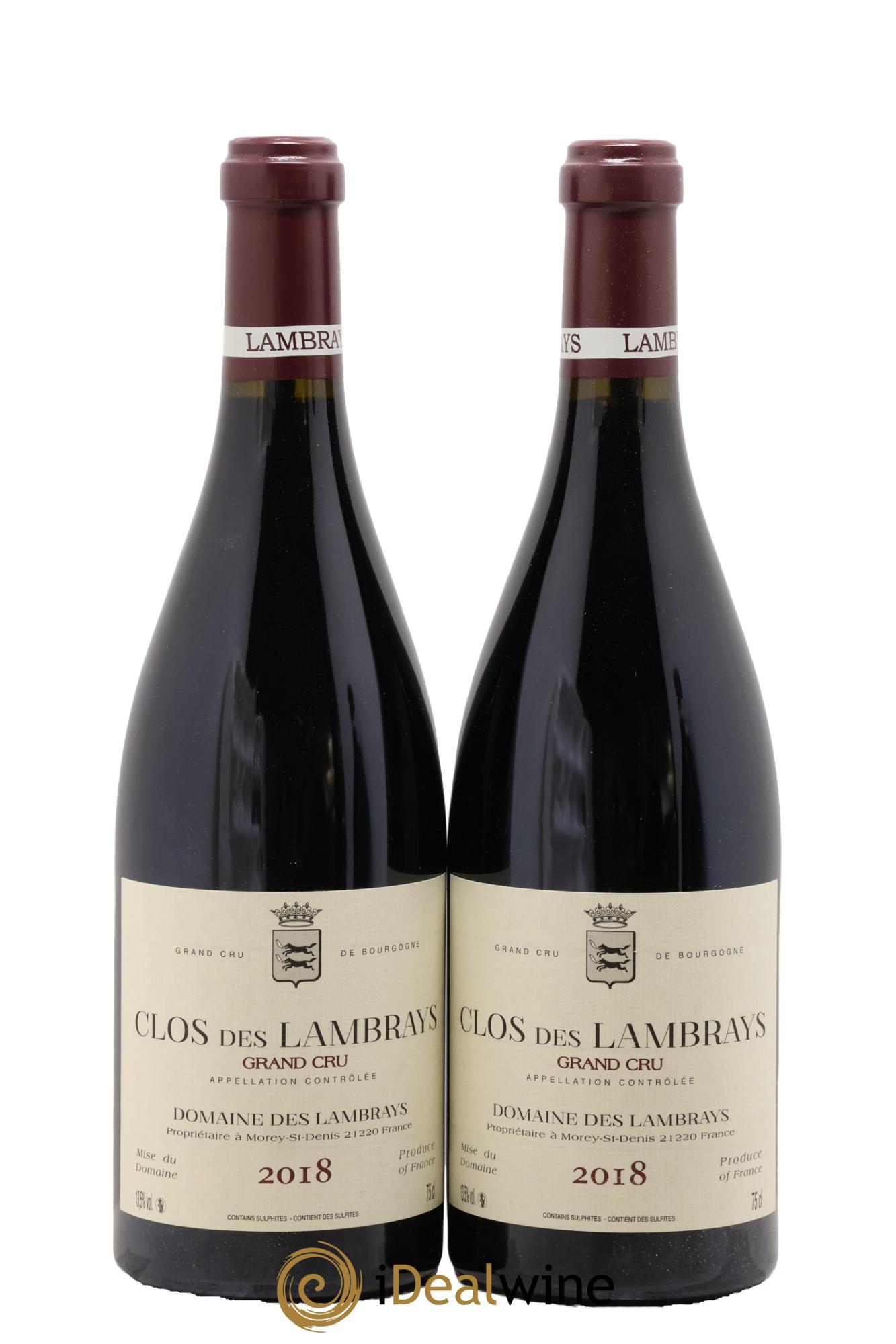 Clos des Lambrays Grand Cru Domaine des Lambrays 2018 - Lot de 2 bouteilles - 0