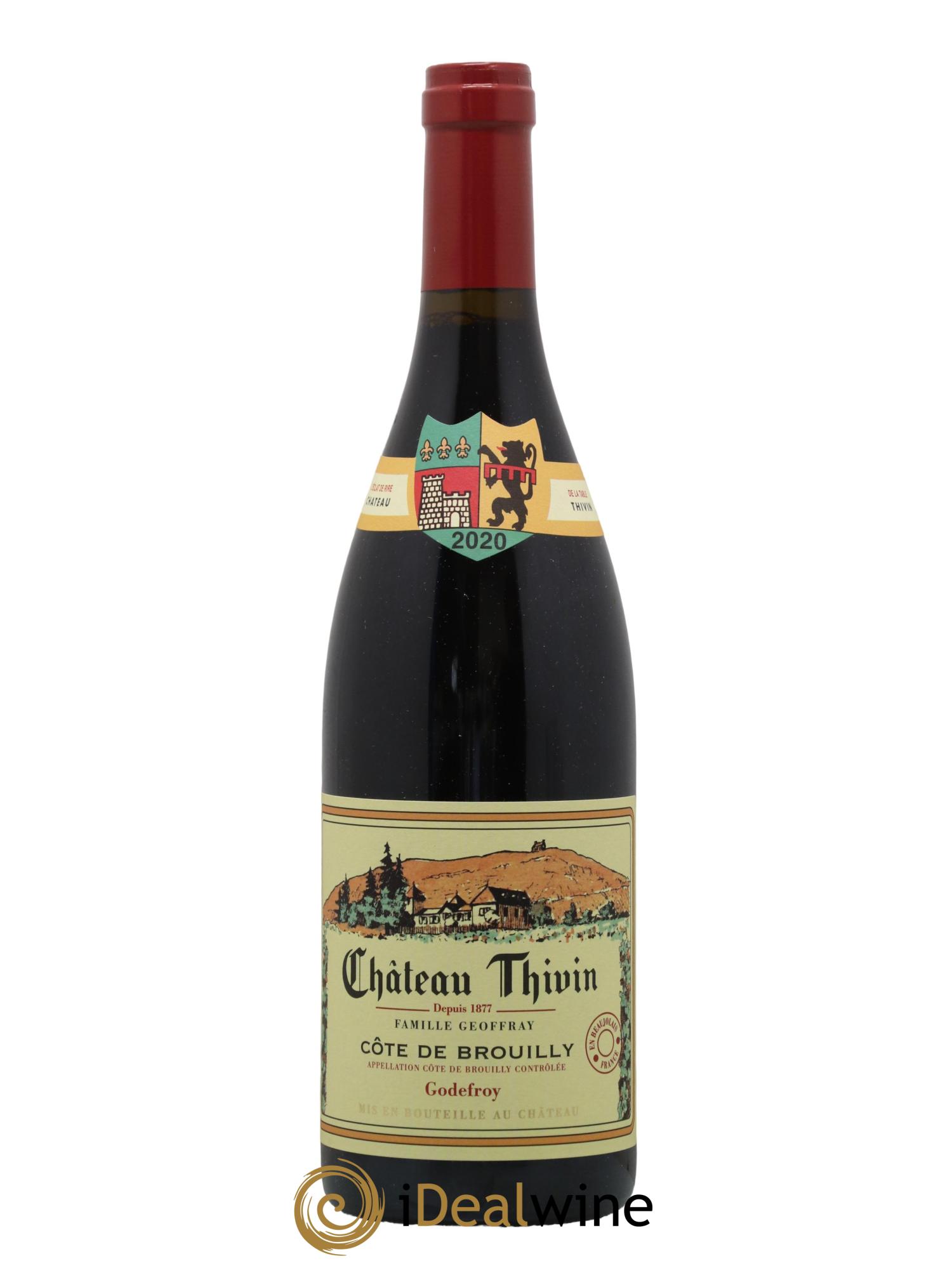 Côte de Brouilly Cuvée Godefroy Château Thivin 2020 - Lot de 1 bouteille - 0