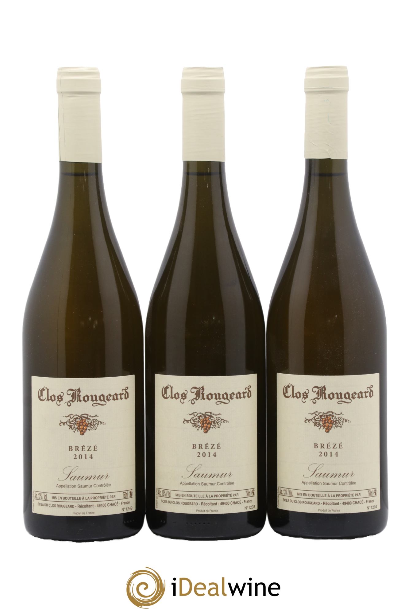 Saumur Brézé Clos Rougeard 2014 - Posten von 3 Flaschen - 0