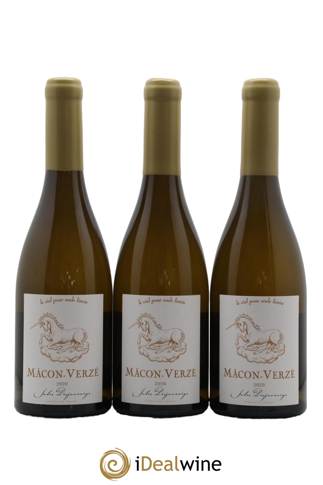 Mâcon-Verzé Jules Desjourneys 2020 - Lotto di 3 bottiglie - 0