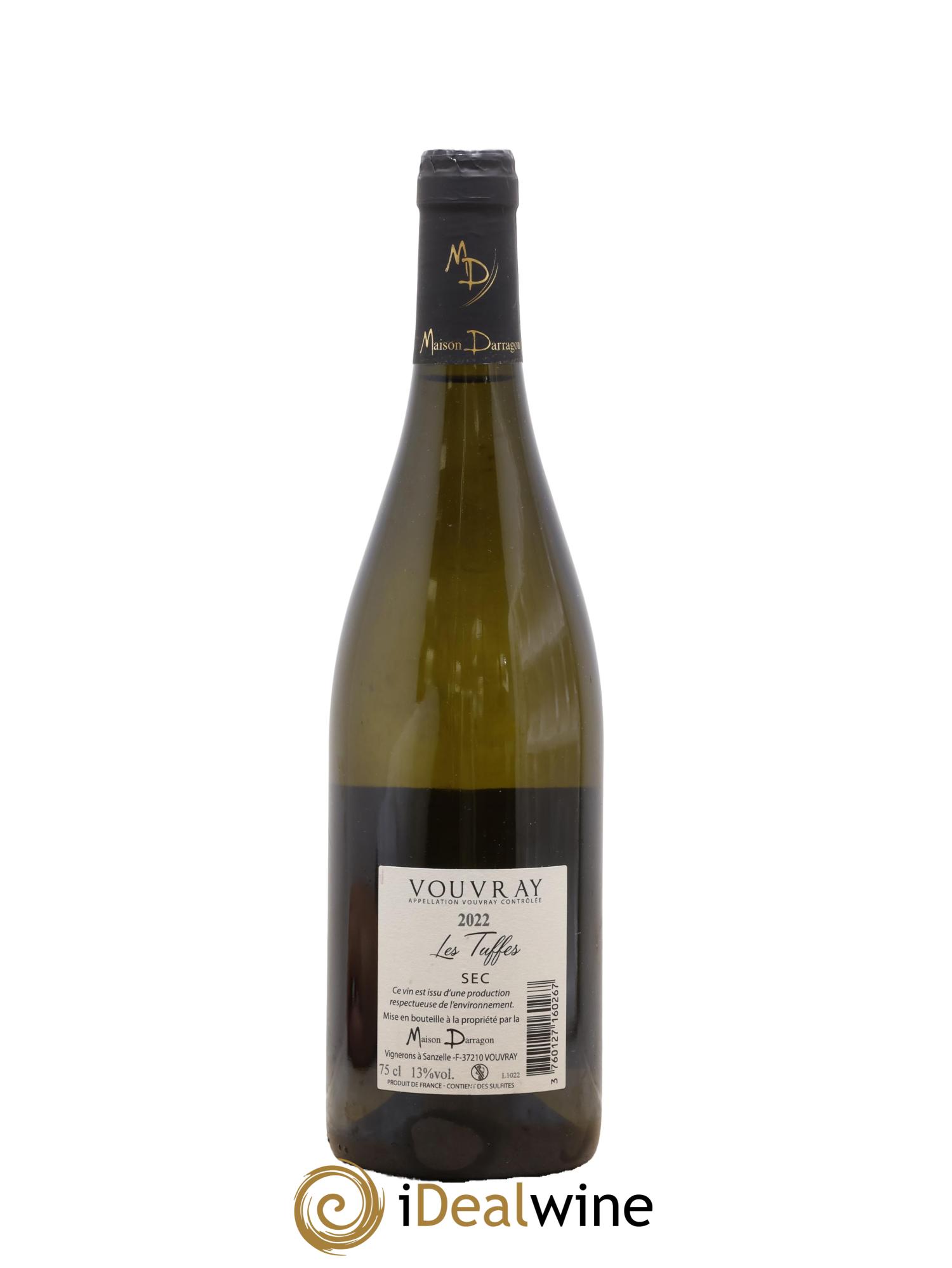 Vouvray Les Tuffes Domaine Darragon 2022 - Lot de 1 bouteille - 1