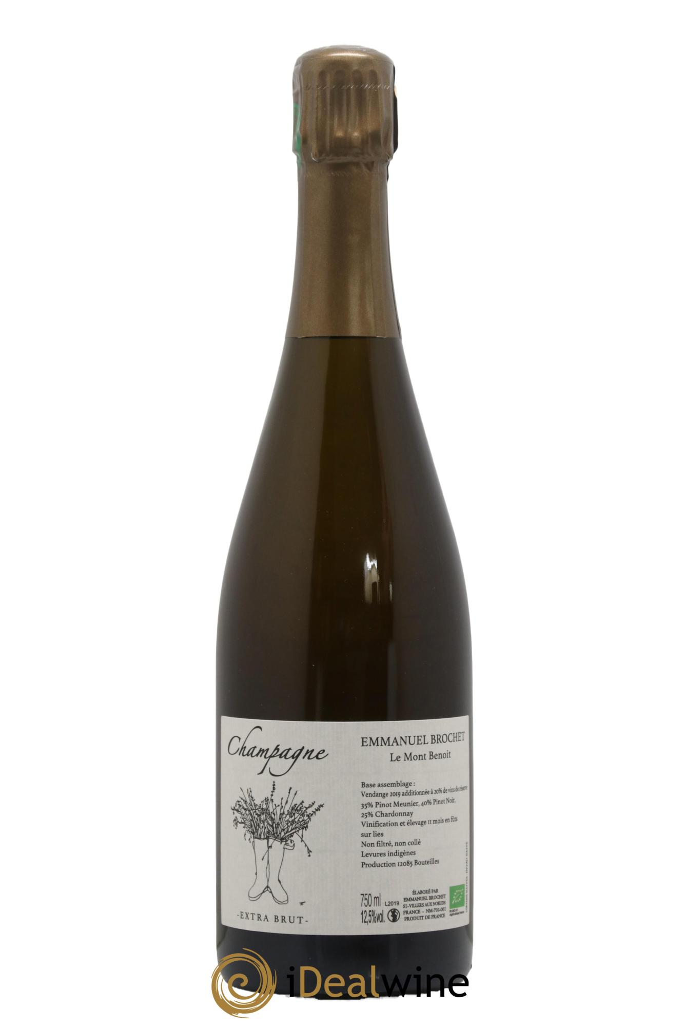 Le Mont Benoit Extra-Brut Emmanuel Brochet - Lot de 1 bouteille - 0