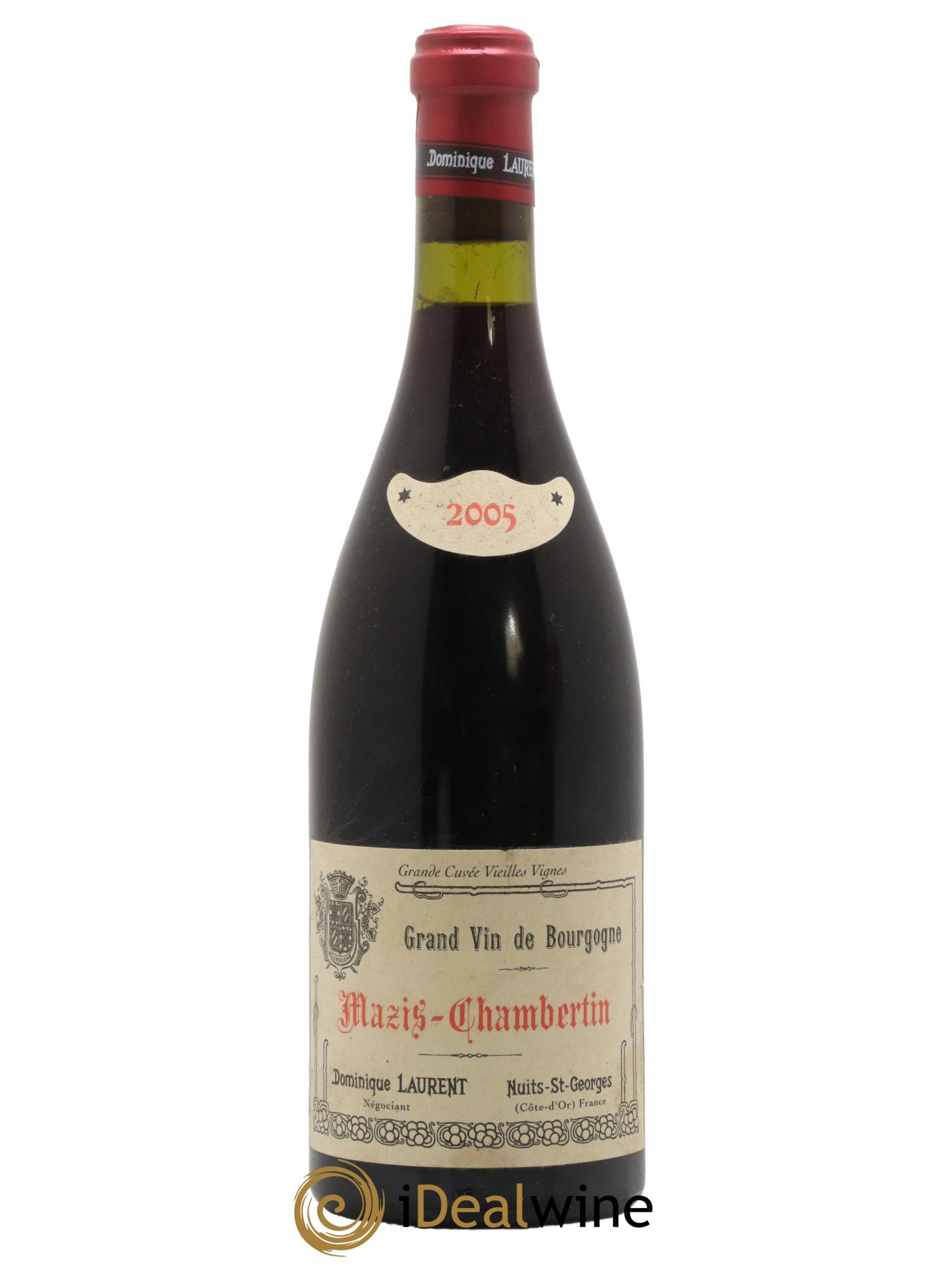 Mazis-Chambertin Grand Cru Vieilles Vignes Cuvée B Dominique Laurent 2005 - Lot de 1 bouteille - 0
