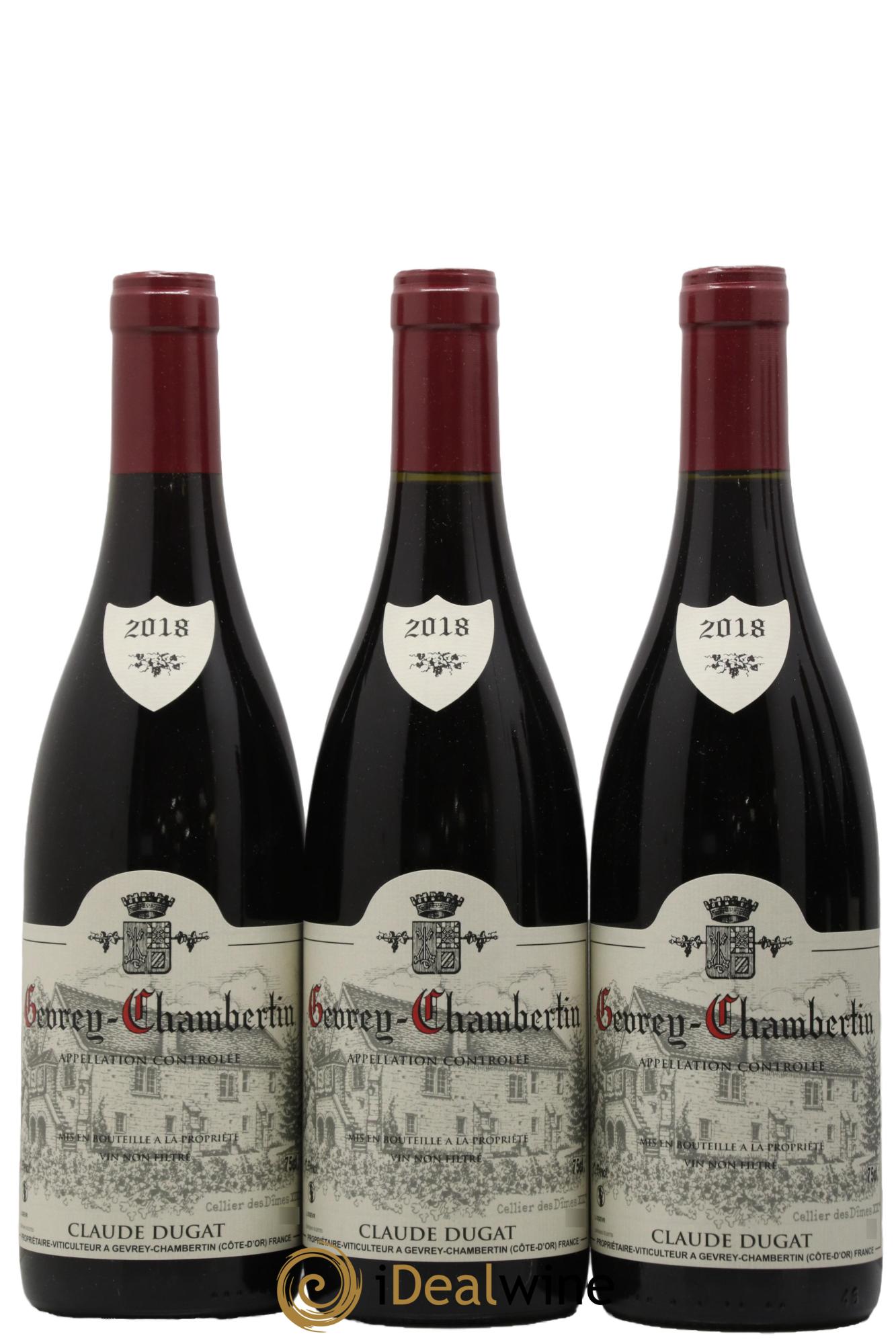 Gevrey-Chambertin Claude Dugat 2018 - Lotto di 3 bottiglie - 0