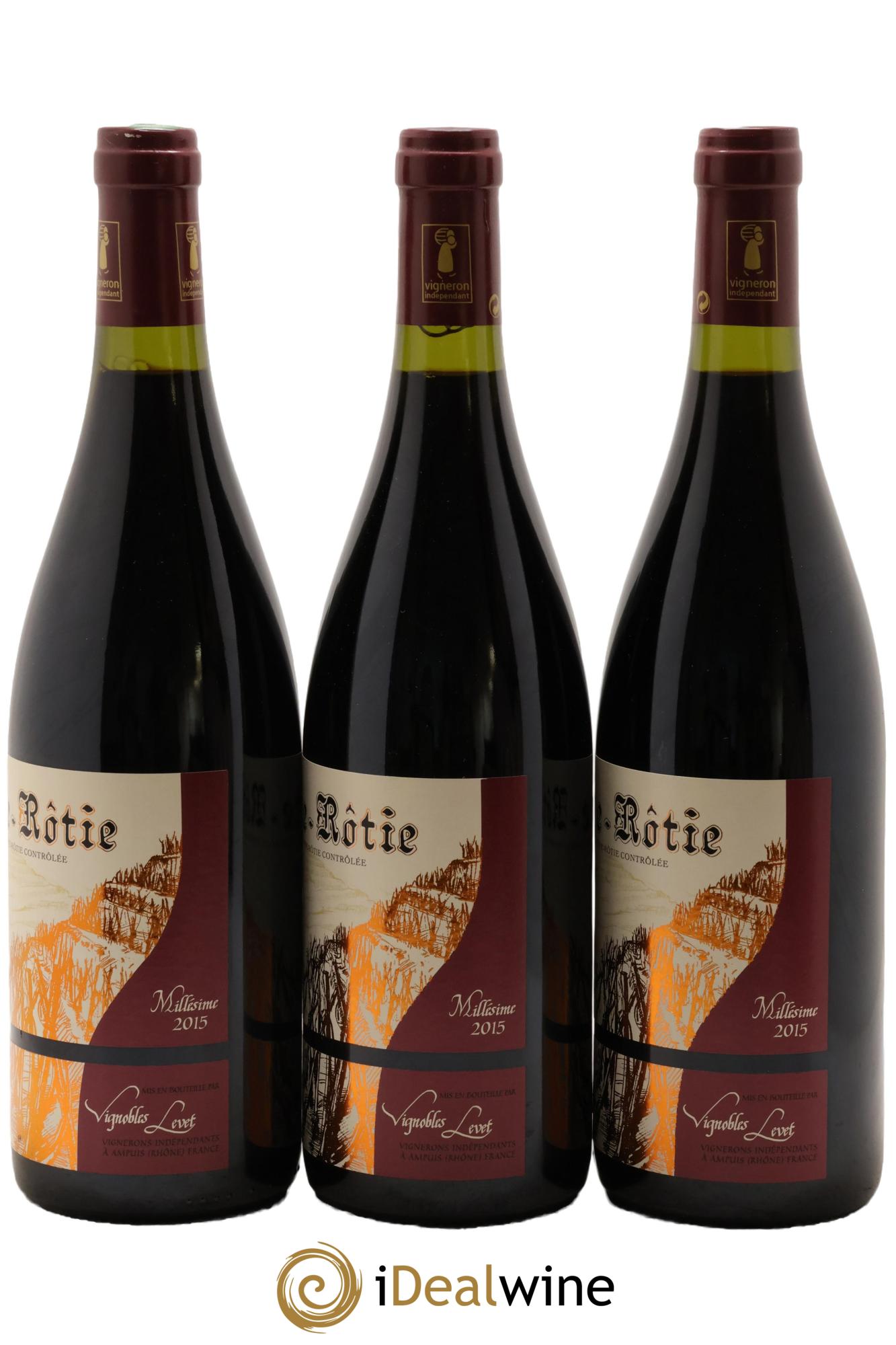 Côte-Rôtie Améthyste Vignobles Levet 2015 - Lot de 3 bouteilles - 1