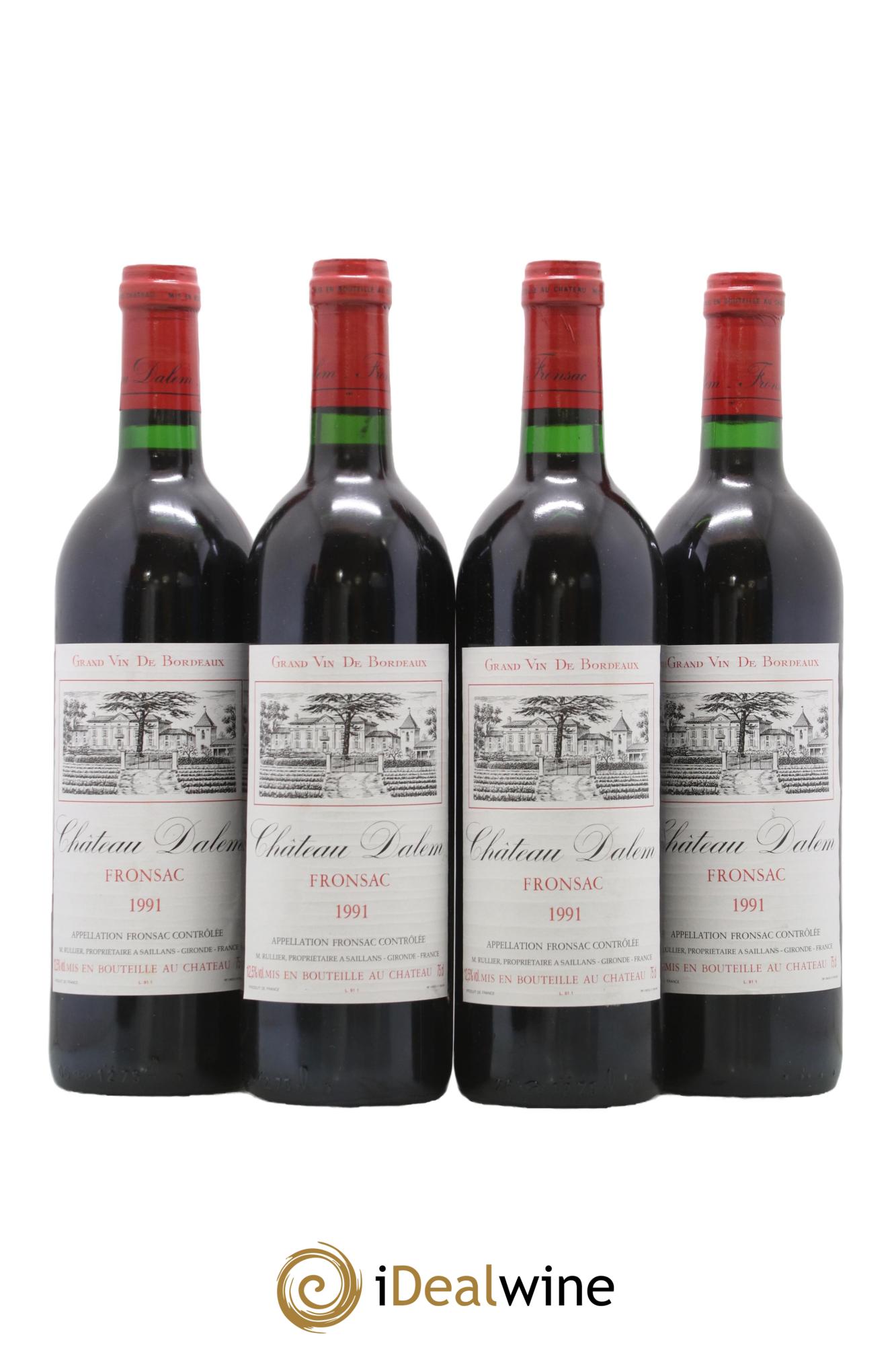 Château Dalem 1991 - Lot of 4 bottles - 0