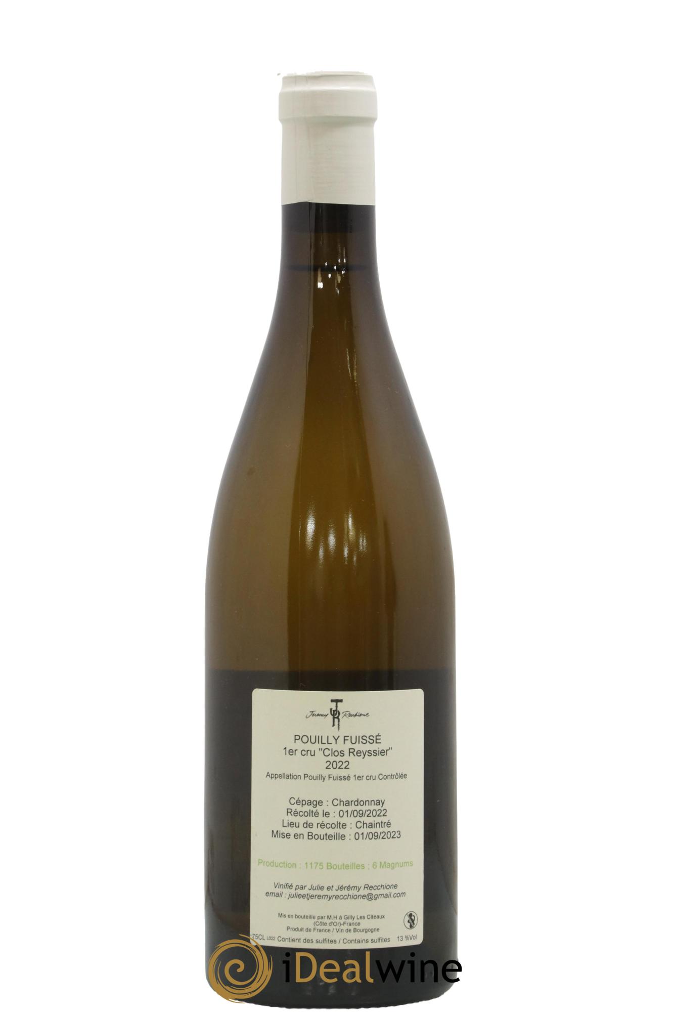 Pouilly-Fuissé 1er Cru Clos Reyssier Jéremy Recchione Clos Reyssier Jérémy Carteret 2022 - Posten von 1 Flasche - 1