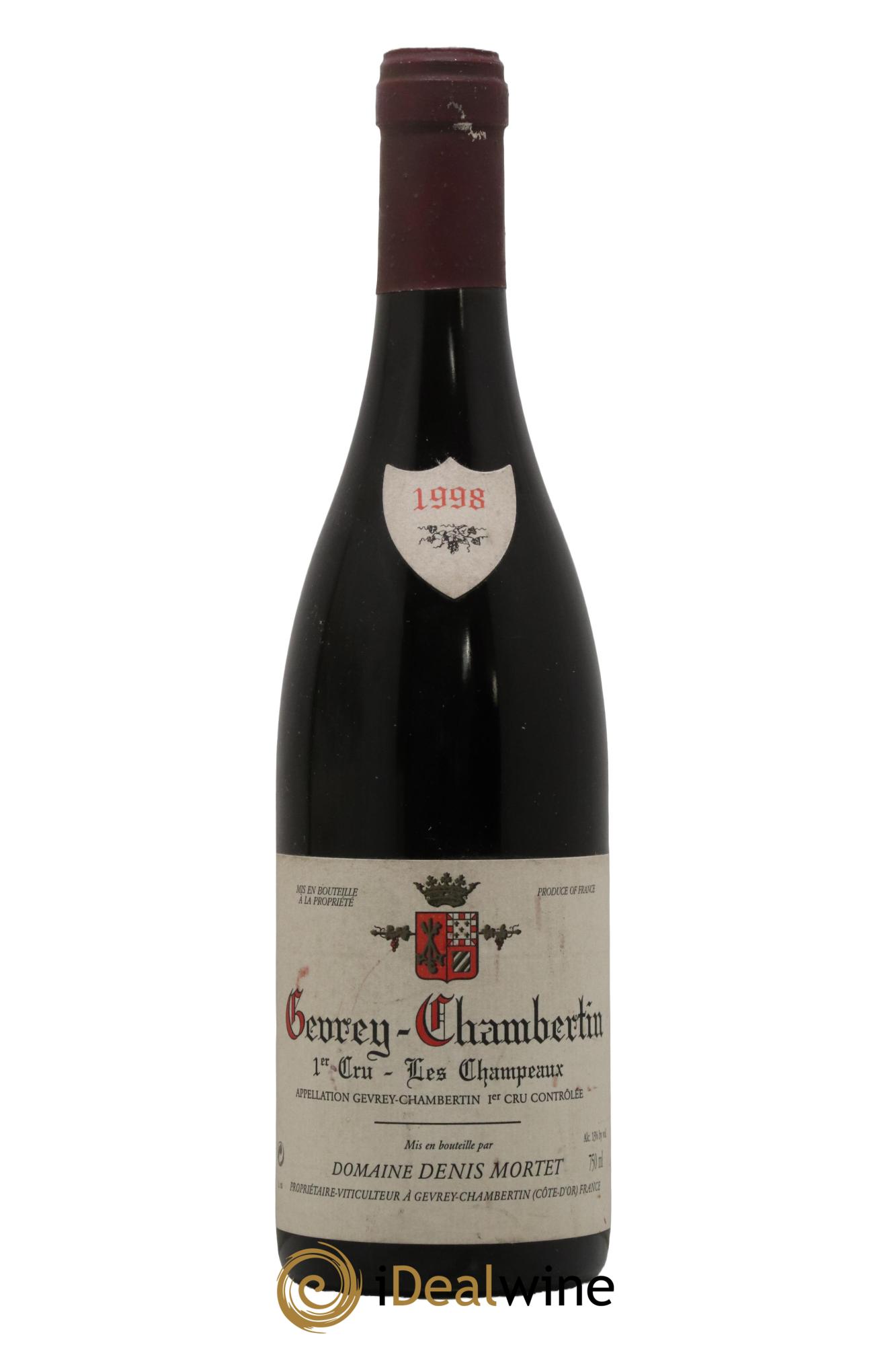 Gevrey-Chambertin 1er Cru Les Champeaux Denis Mortet (Domaine) 1998 - Lot de 1 bouteille - 0