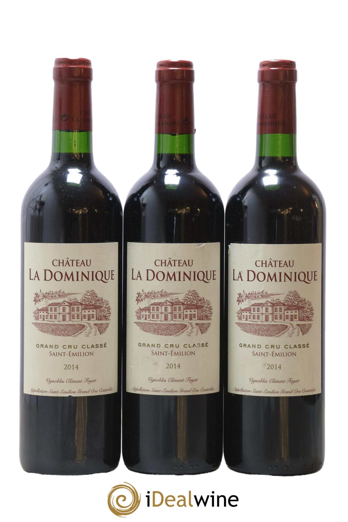 Château la Dominique Grand Cru Classé 2014 - Lot de 3 bouteilles - 0
