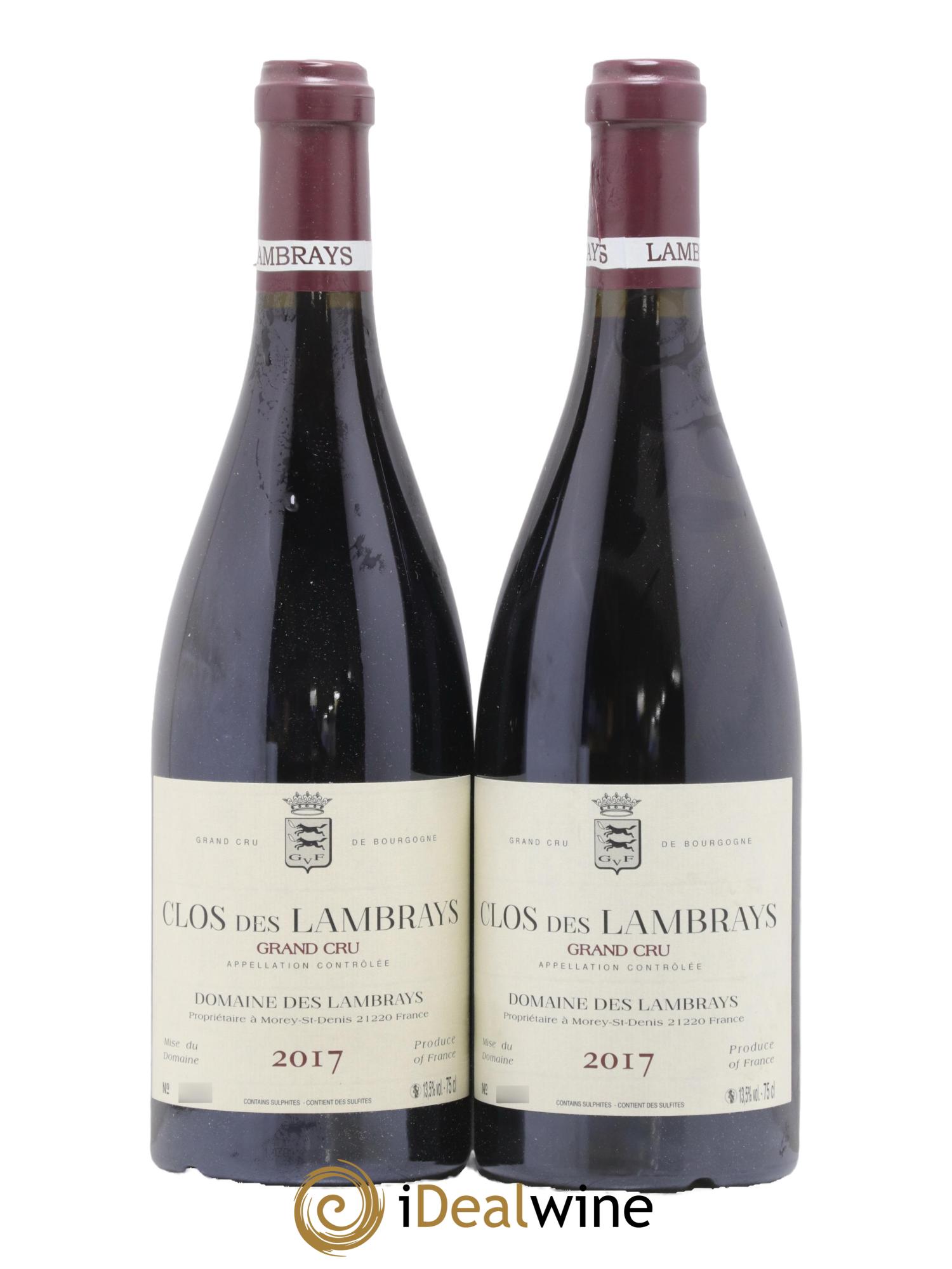 Clos des Lambrays Grand Cru Domaine des Lambrays  2017 - Lot of 2 bottles - 0