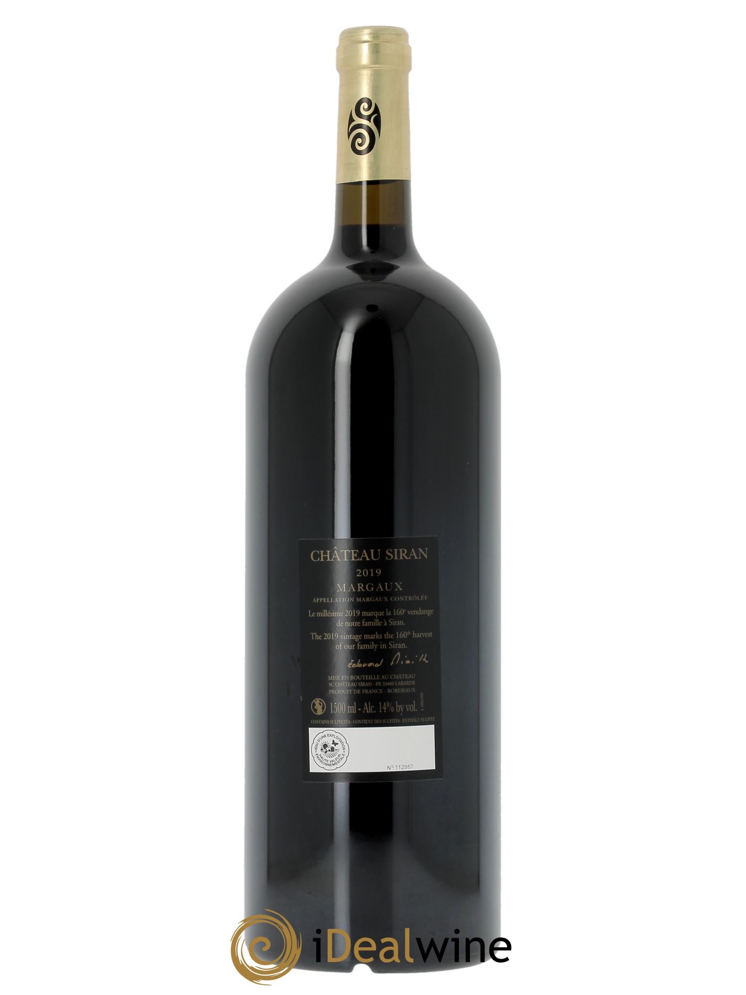 Château Siran 2019 - Lotto di 1 magnum - 2