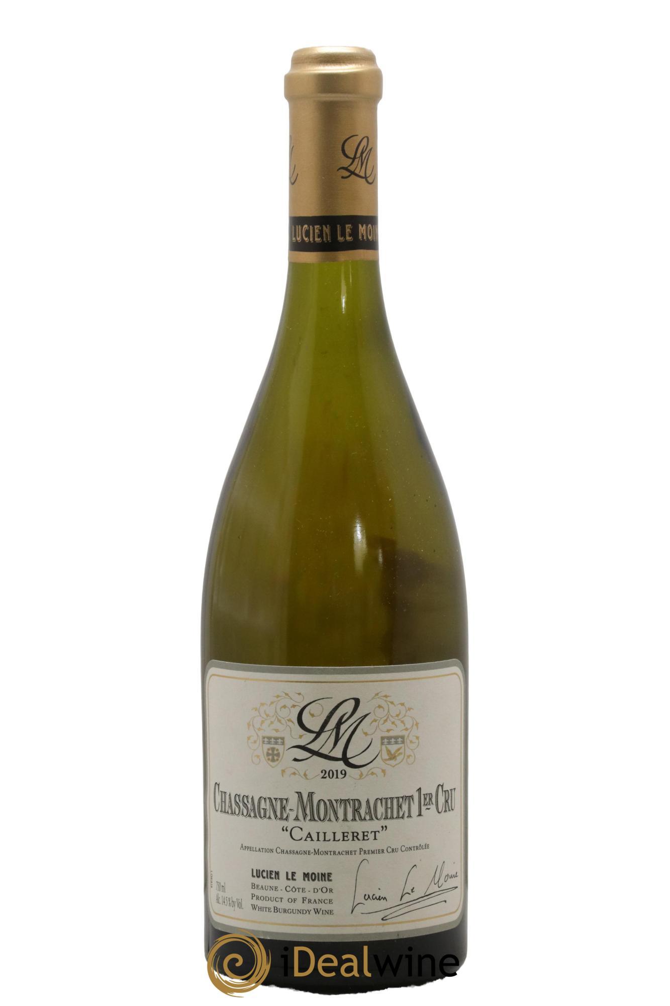 Chassagne-Montrachet 1er Cru Les Caillerets Lucien Le Moine 2019 - Lot de 1 bouteille - 0
