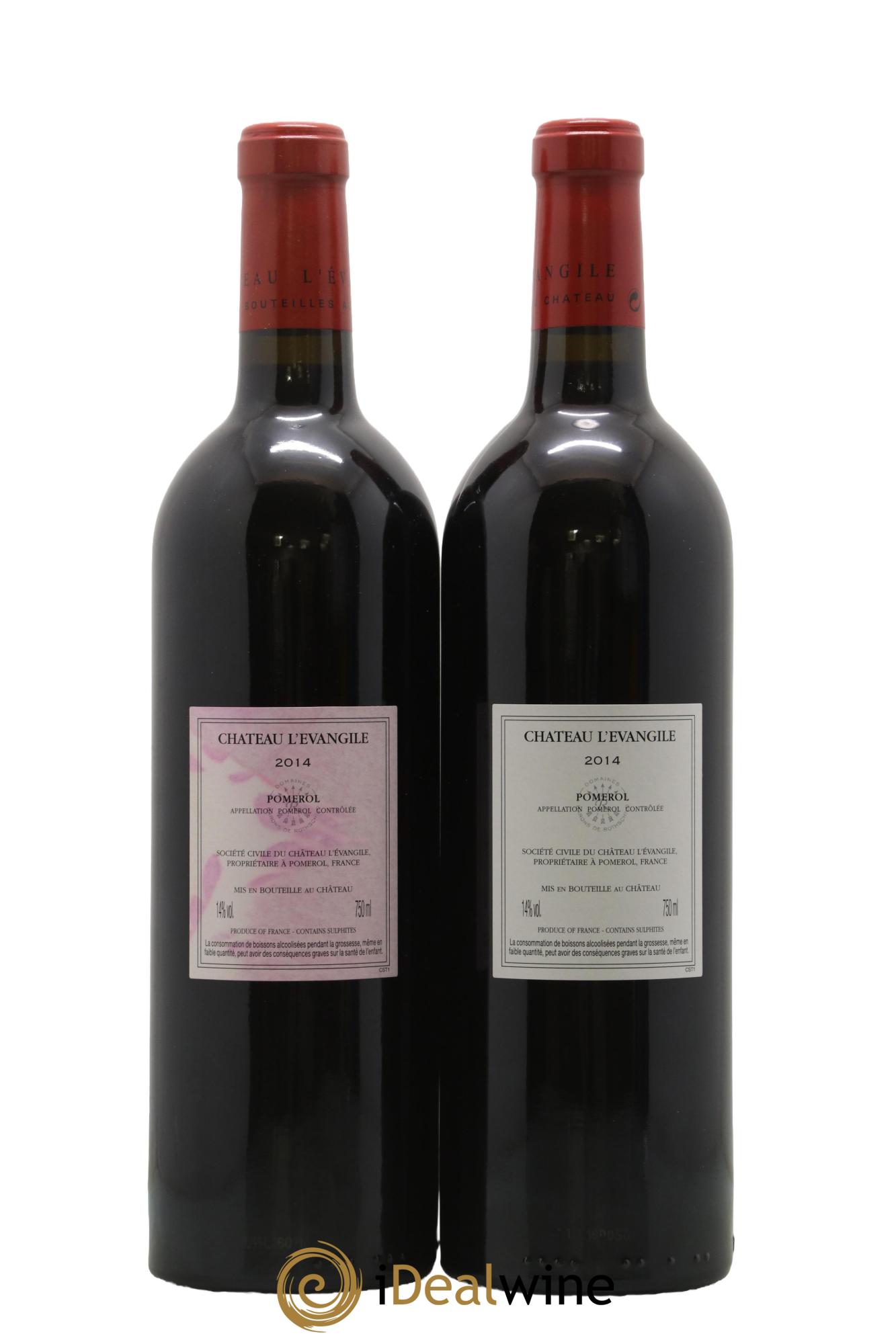 Château l' Évangile 2014 - Posten von 2 Flaschen - 1