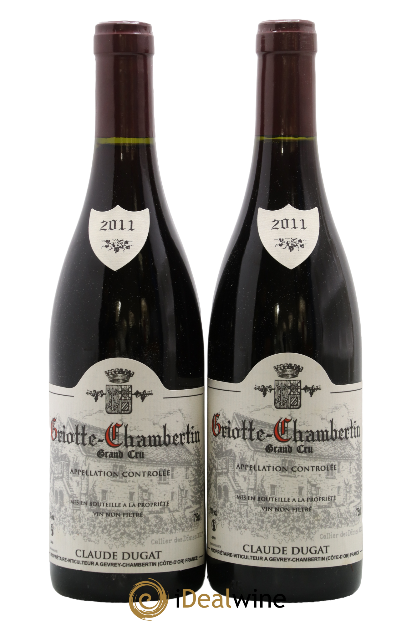 Griotte-Chambertin Grand Cru Claude Dugat 2011 - Lot of 2 bottles - 0