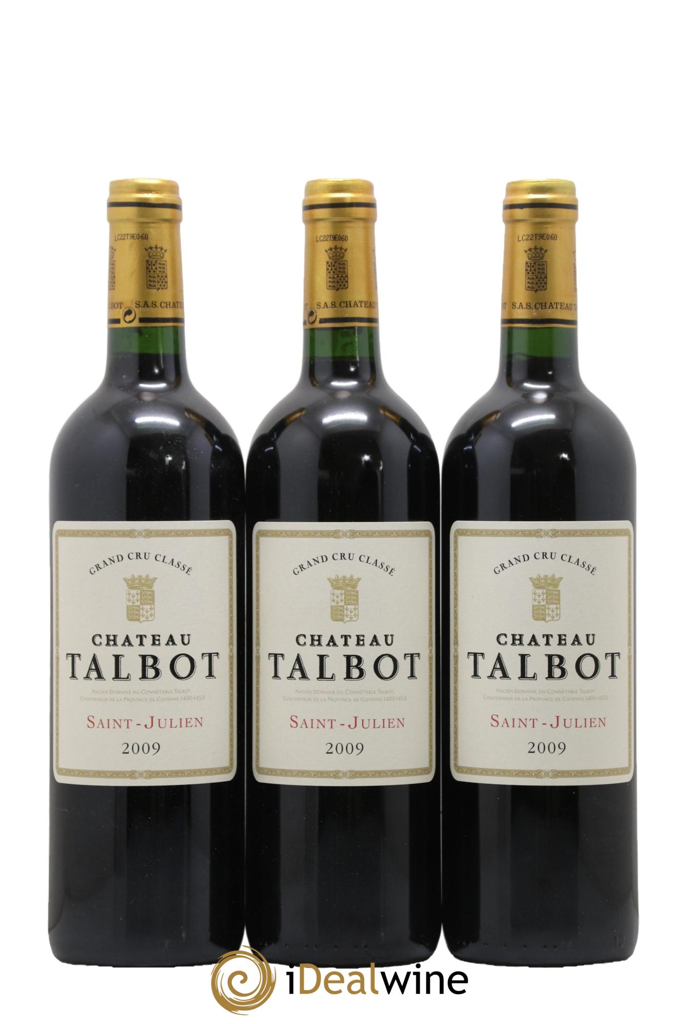 Château Talbot 4ème Grand Cru Classé 2009 - Lot de 6 bouteilles - 2