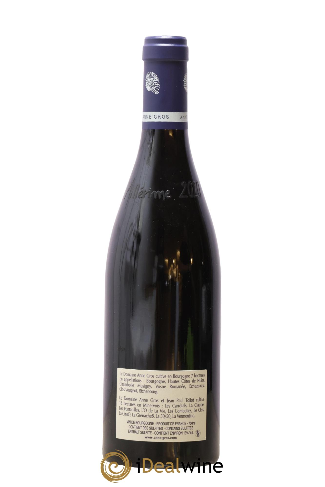 Clos de Vougeot Grand Cru Le Grand Maupertui Anne Gros 2020 - Posten von 1 Flasche - 1