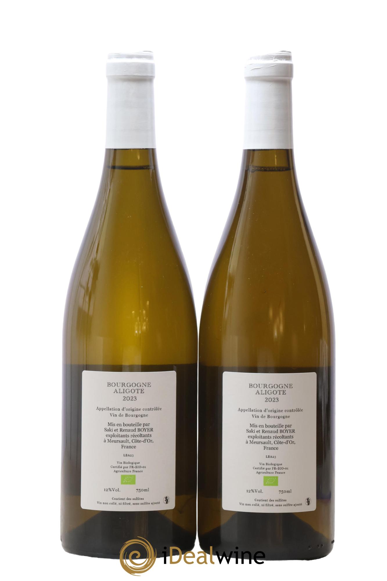 Bourgogne Aligoté Renaud Boyer 2023 - Lotto di 2 bottiglie - 1