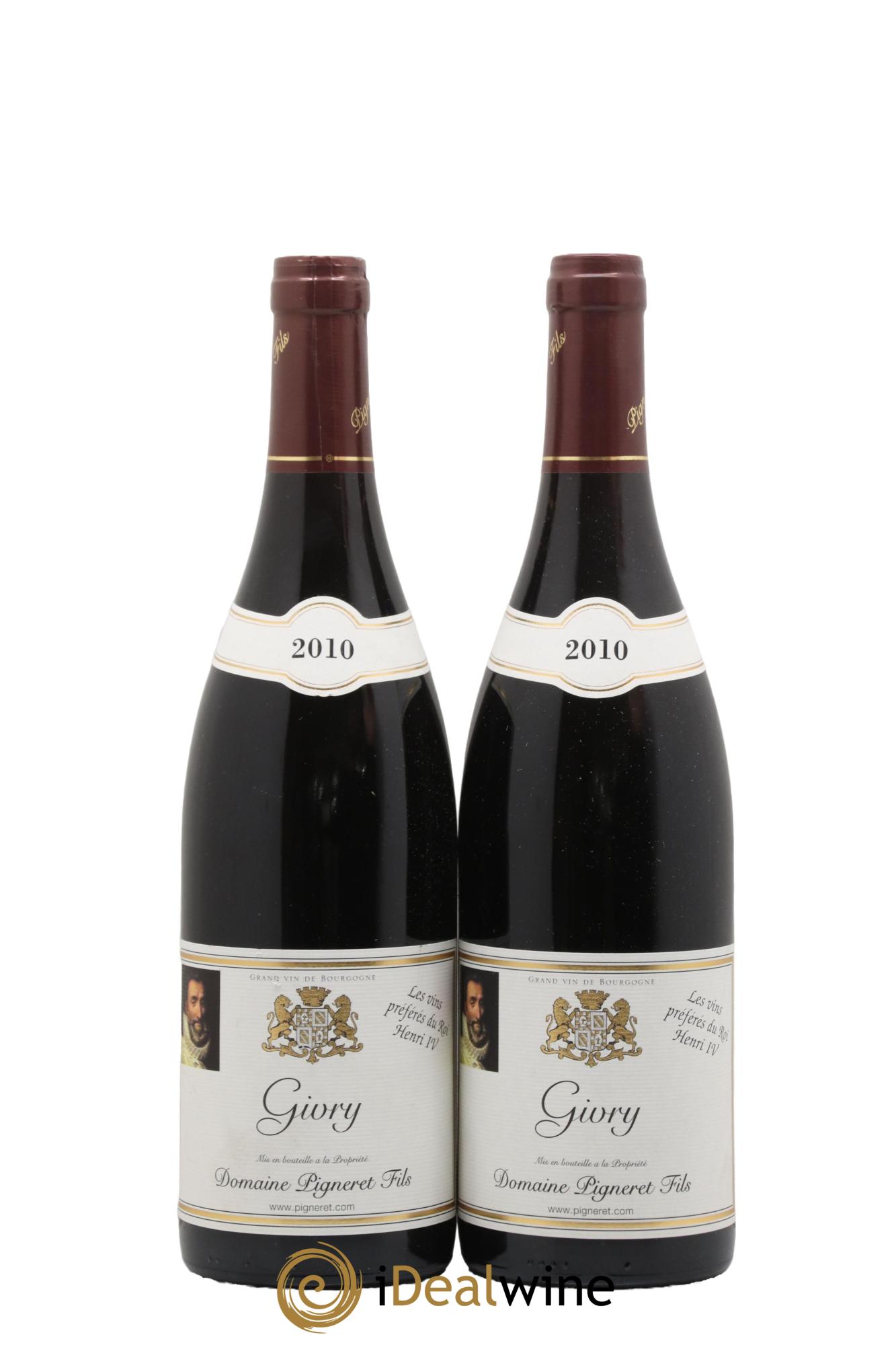 Givry Pigneret Fils 2010 - Lot de 2 bouteilles - 0