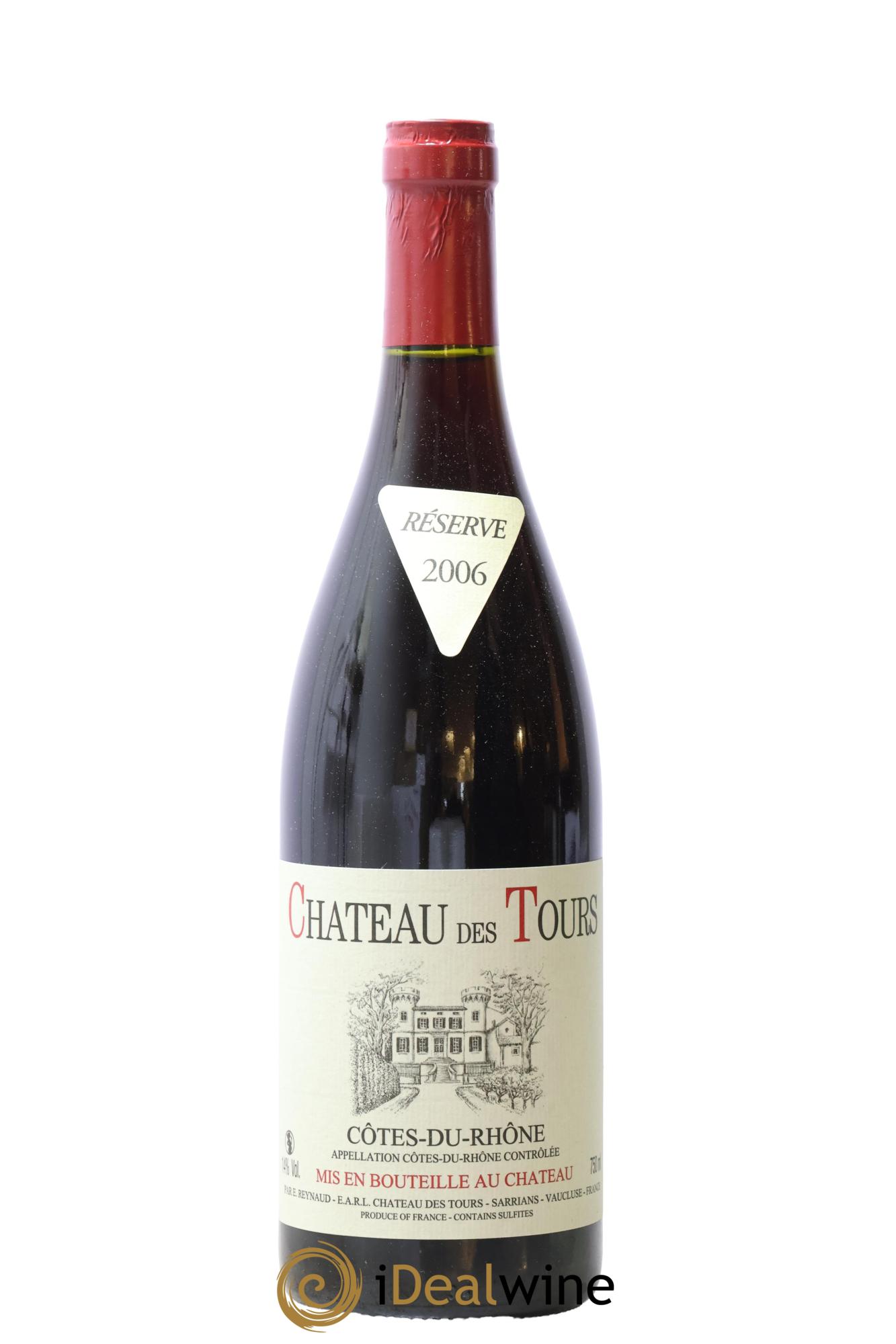 Côtes-du-Rhône Château des Tours Emmanuel Reynaud 2006 - Lot de 1 bouteille - 0