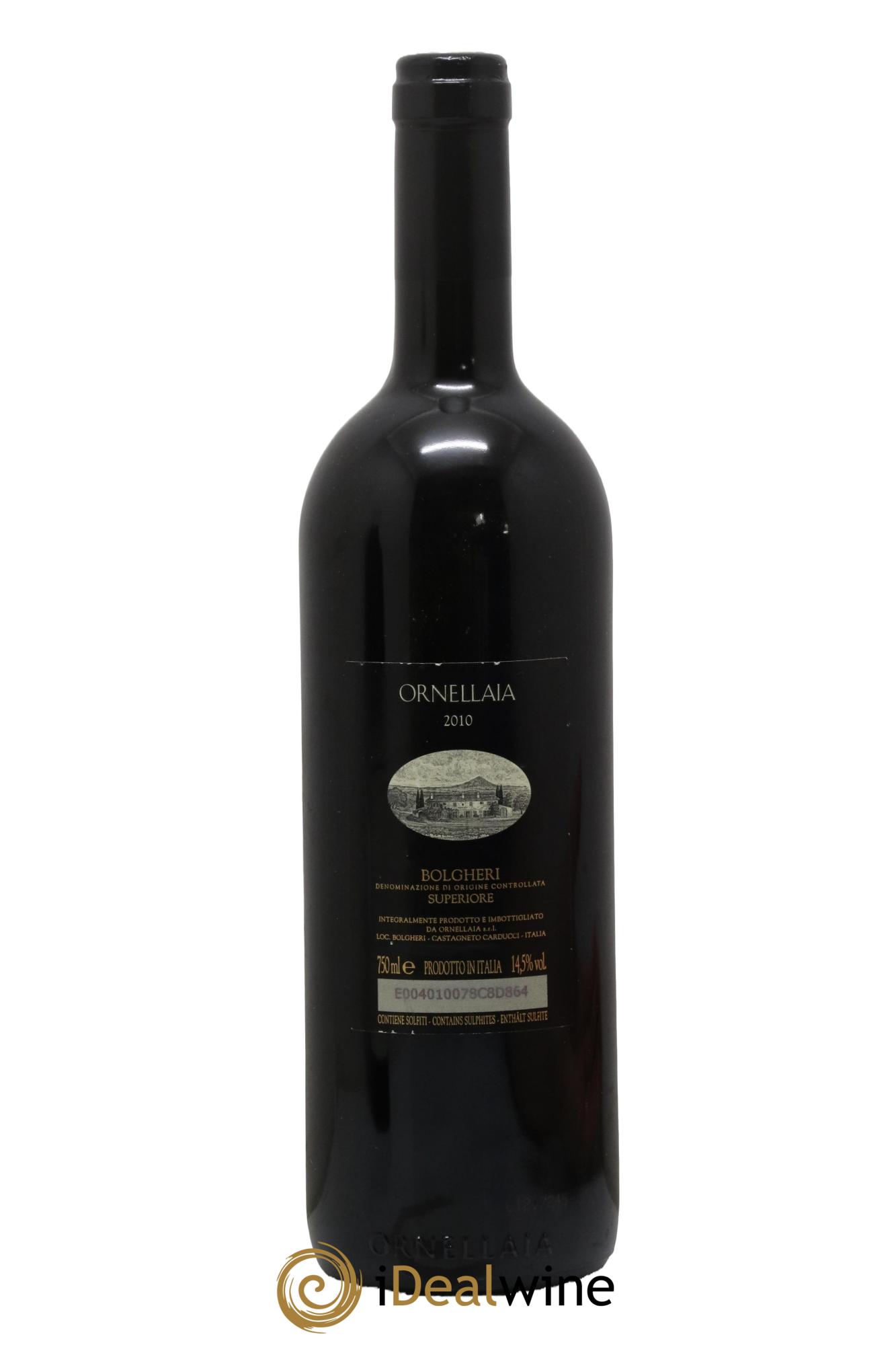 Bolgheri DOC Superiore Ornellaia Tenuta Dell'Ornellaia - Frescobaldi 2010 - Lot de 1 bouteille - 1