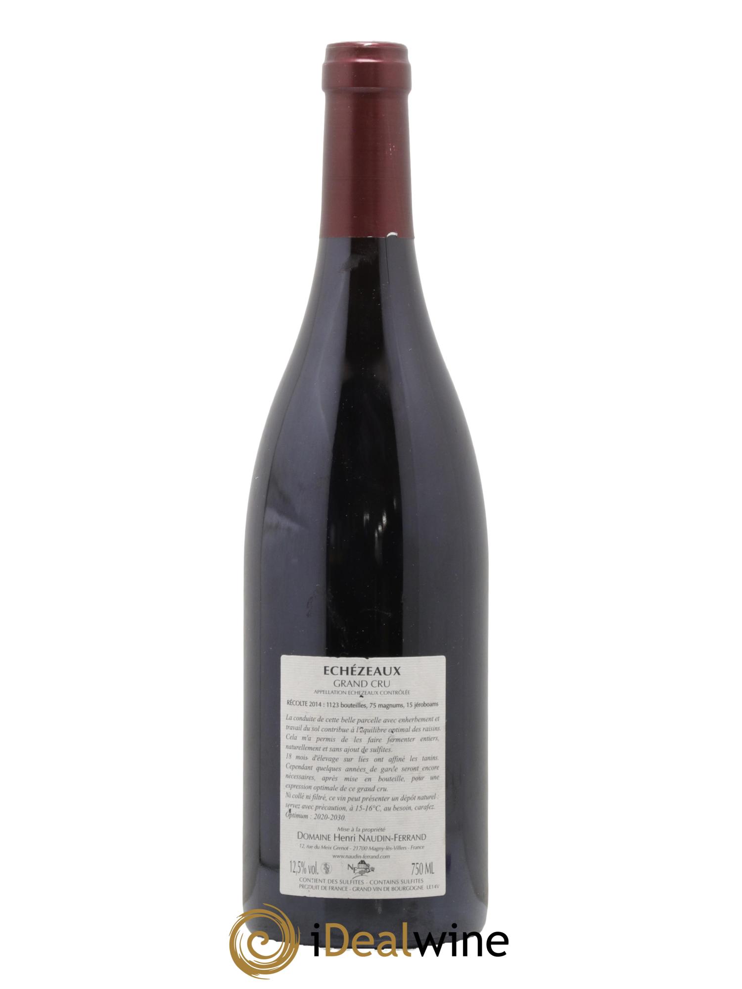 Echezeaux Grand Cru Naudin-Ferrand (Domaine) 2014 - Lot de 1 bouteille - 1