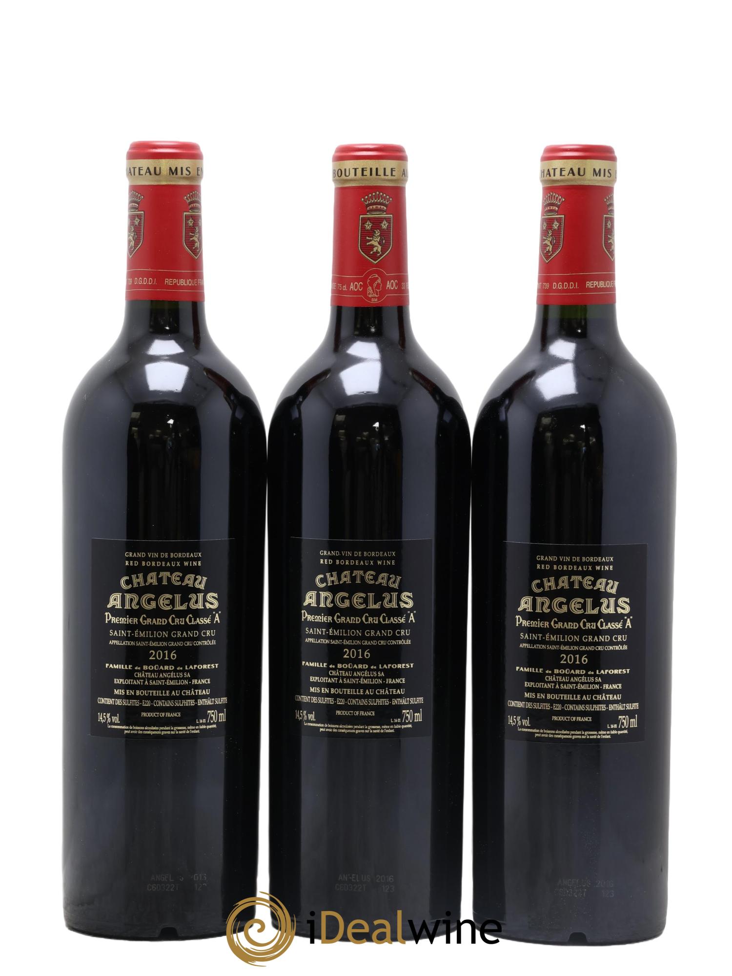 Château Angélus 1er Grand Cru Classé A 2016 - Lotto di 6 bottiglie - 4