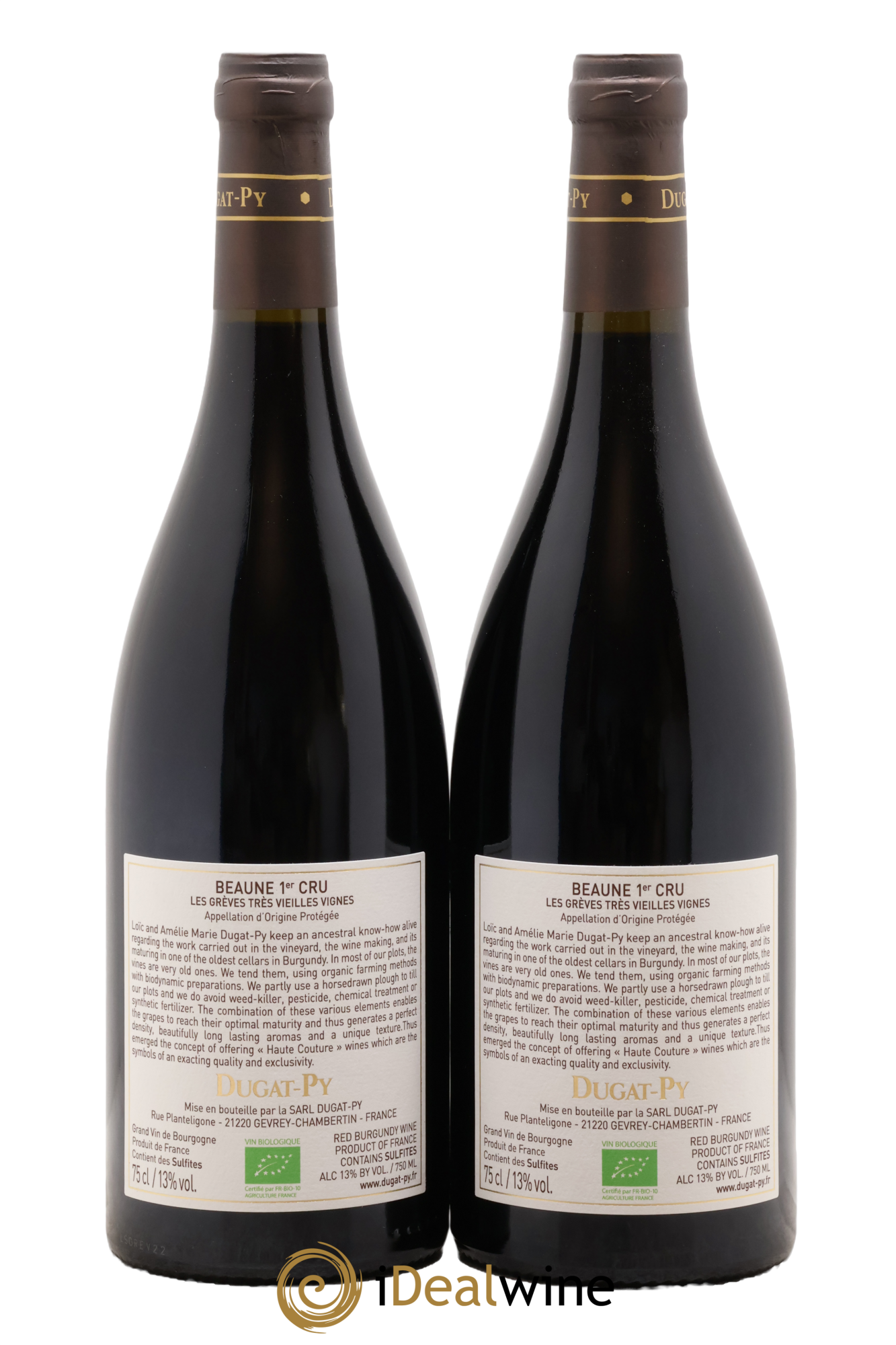 Beaune 1er Cru Les Grèves Très Vieilles Vignes Dugat-Py 2022 - Lot of 2 bottles - 1