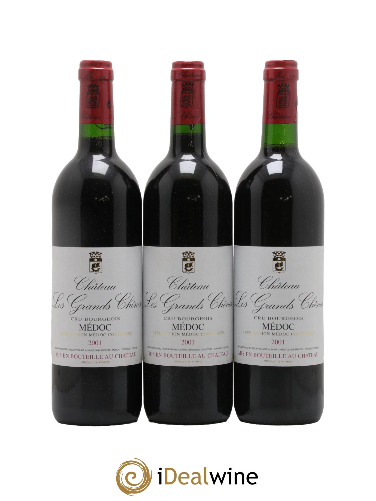 Château Les Grands Chênes 2001 - Lot de 12 bouteilles - 2
