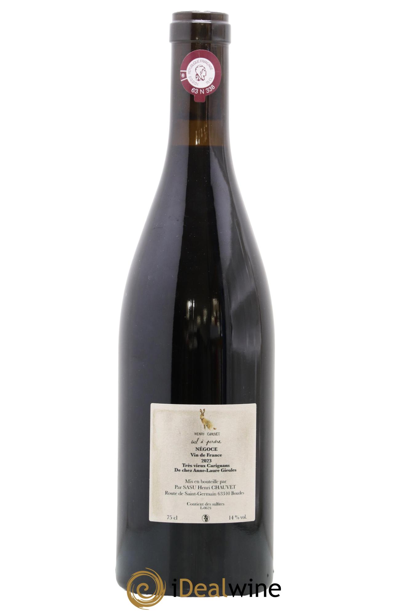 Vin de France Ciel à Perdre Henri Chauvet 2023 - Lotto di 1 bottiglia - 1