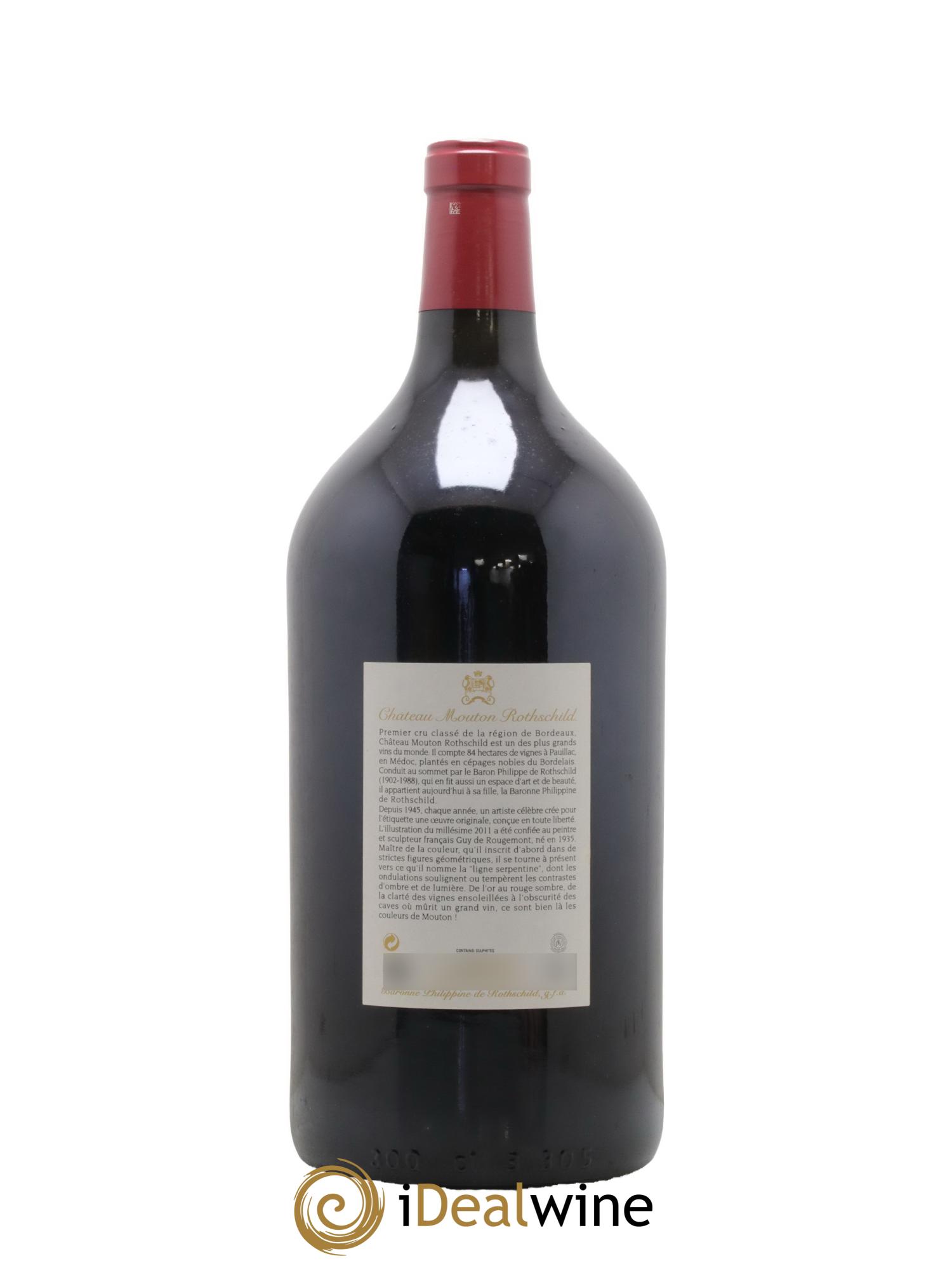 Château Mouton Rothschild 1er Grand Cru Classé 2011 - Lot de 1 double magnum - 2