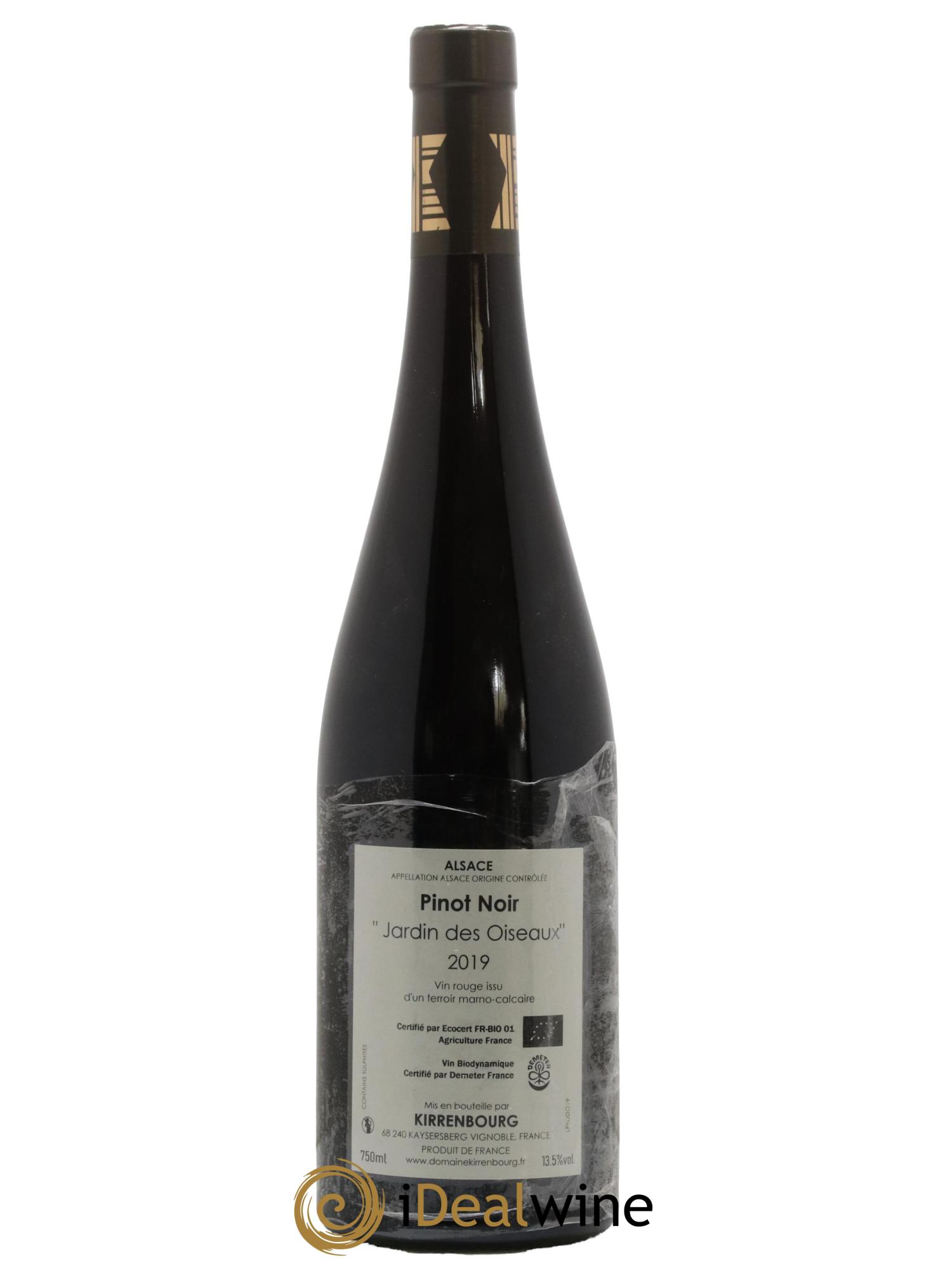 Alsace Pinot Noir Jardin des Oiseaux Domaine Kirrenbourg 2019 - Lot of 1 bottle - 1
