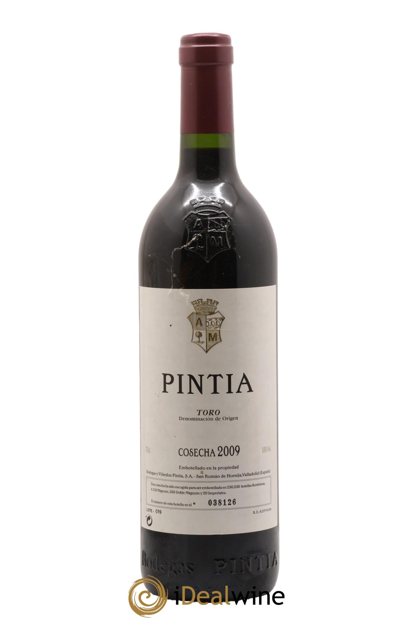 Toro DO Vega Sicilia Pintia Famille Alvarez 2009 - Posten von 1 Flasche - 0