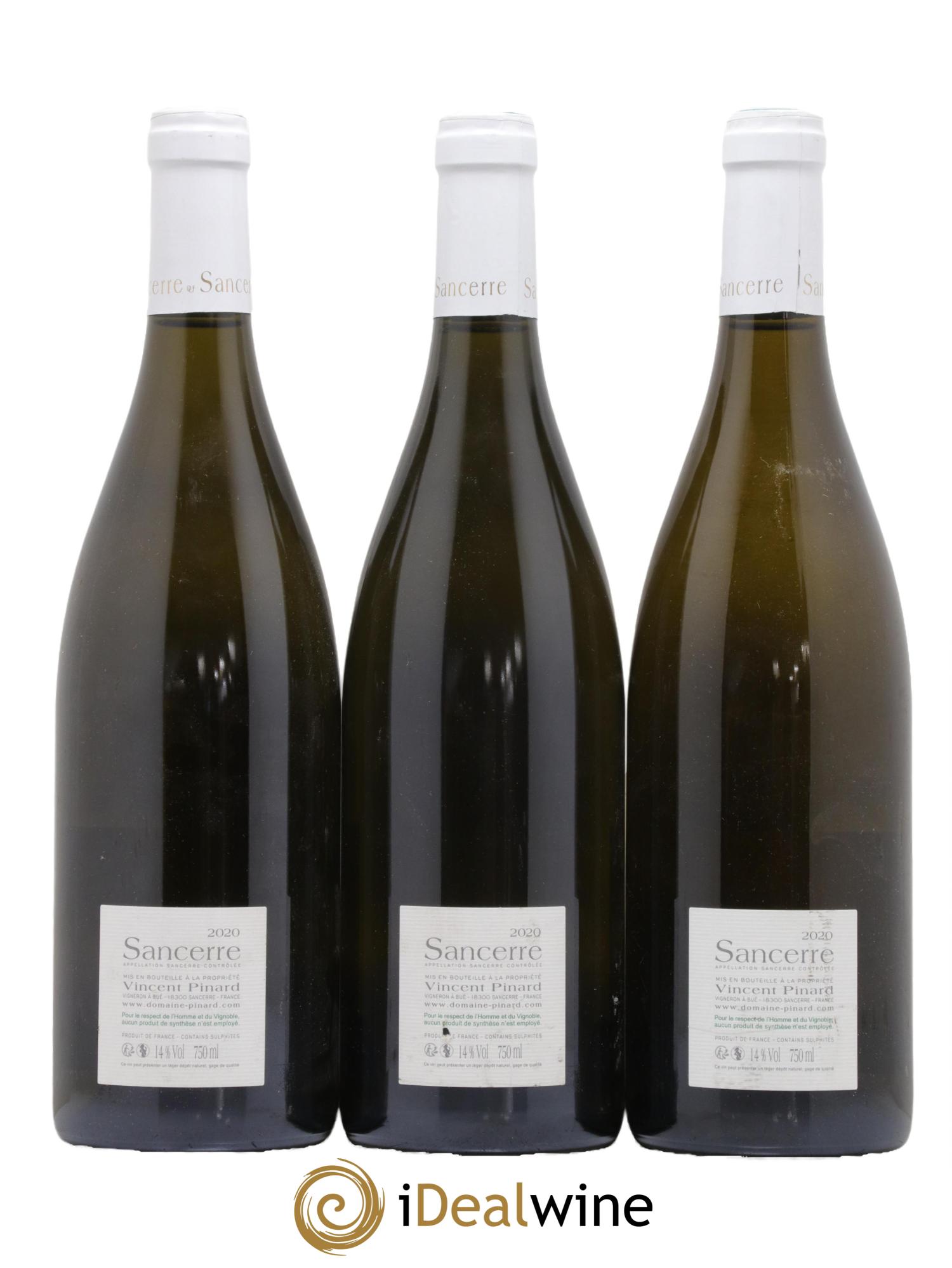 Sancerre Nuance Vincent Pinard 2020 - Lot de 3 bouteilles - 1