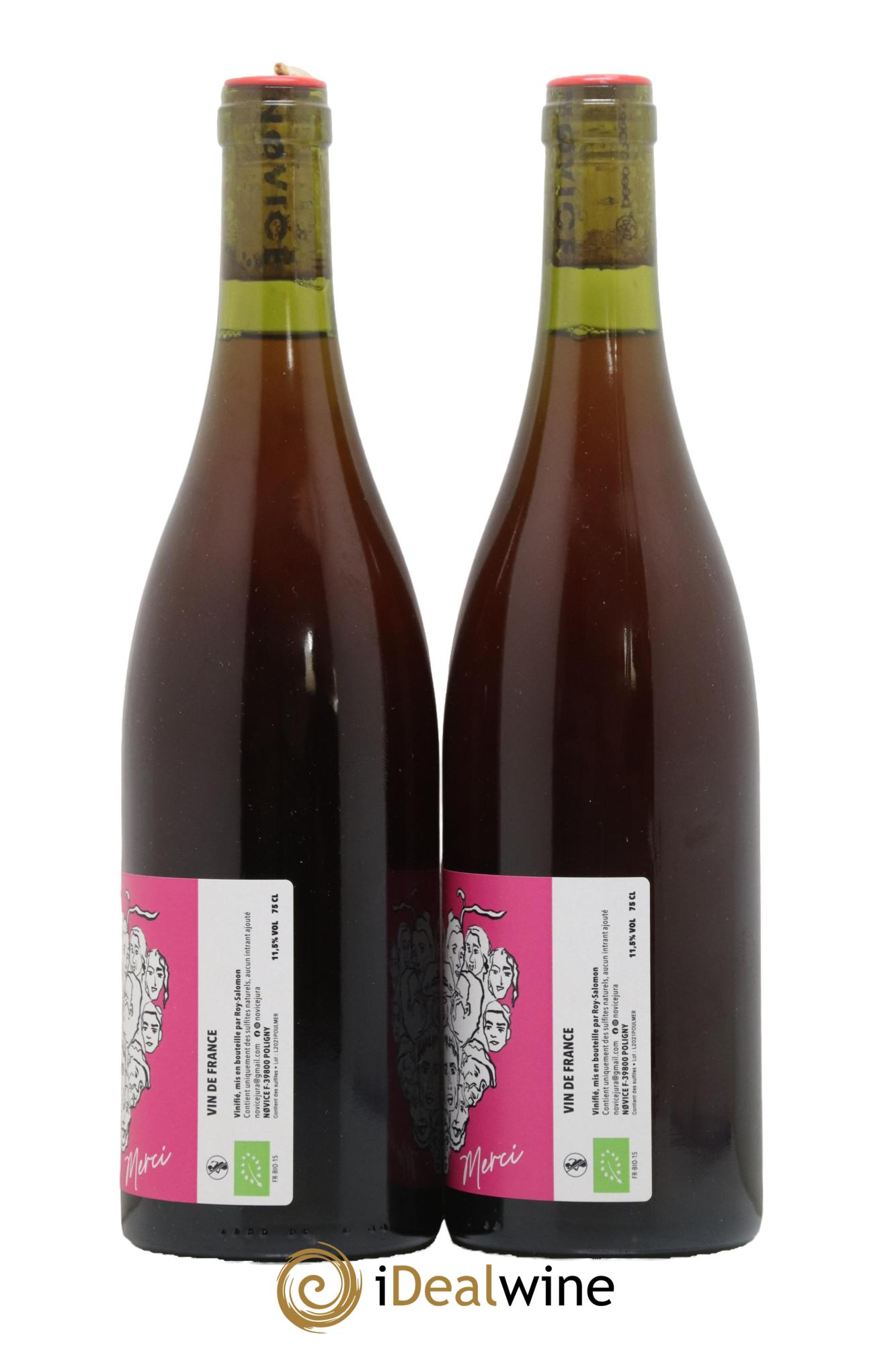 Vin de France Novice Merci 2021 - Lot de 2 bouteilles - 1