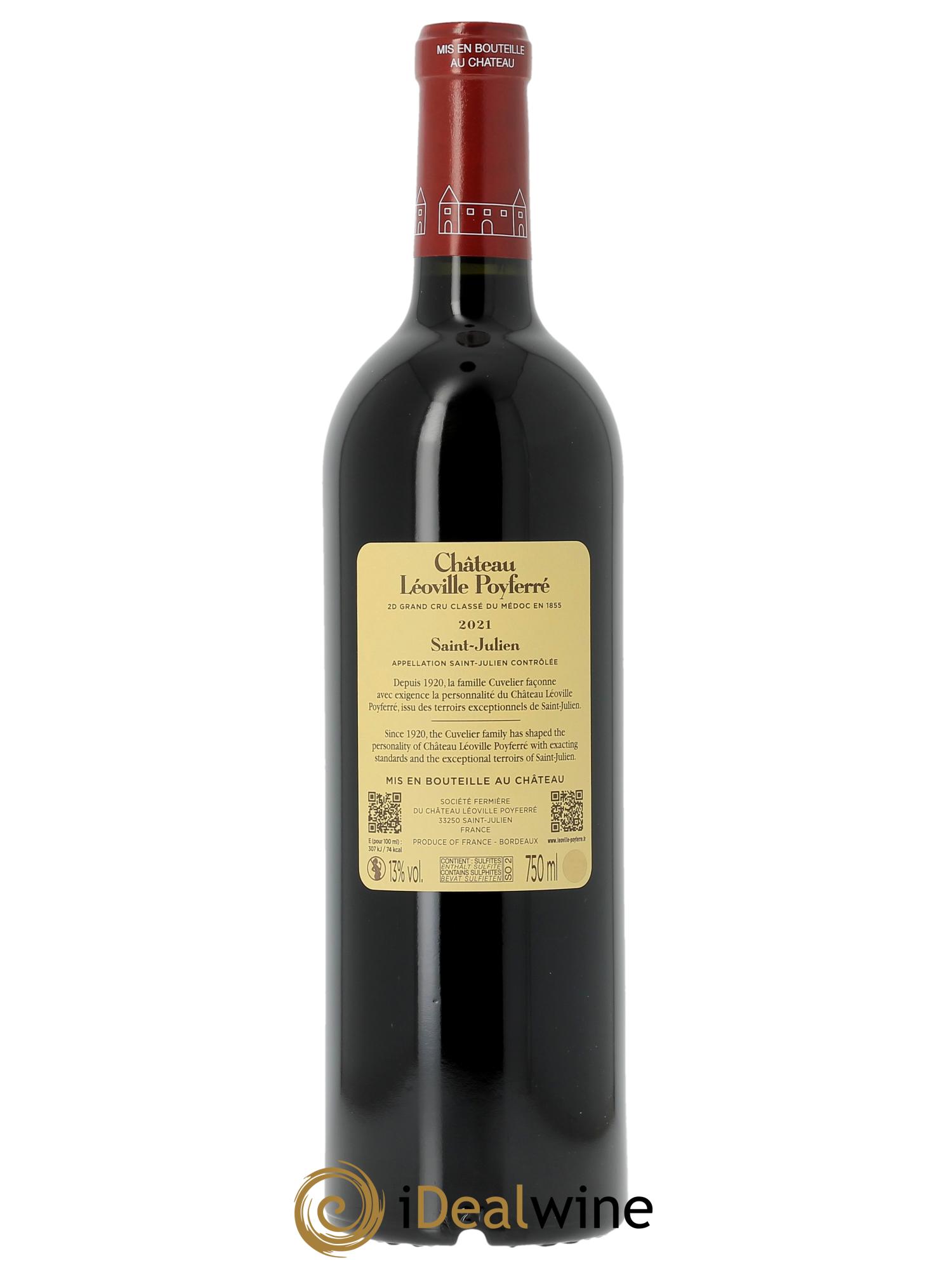 Château Léoville Poyferré 2ème Grand Cru Classé  2021 - Lot de 1 bouteille - 1