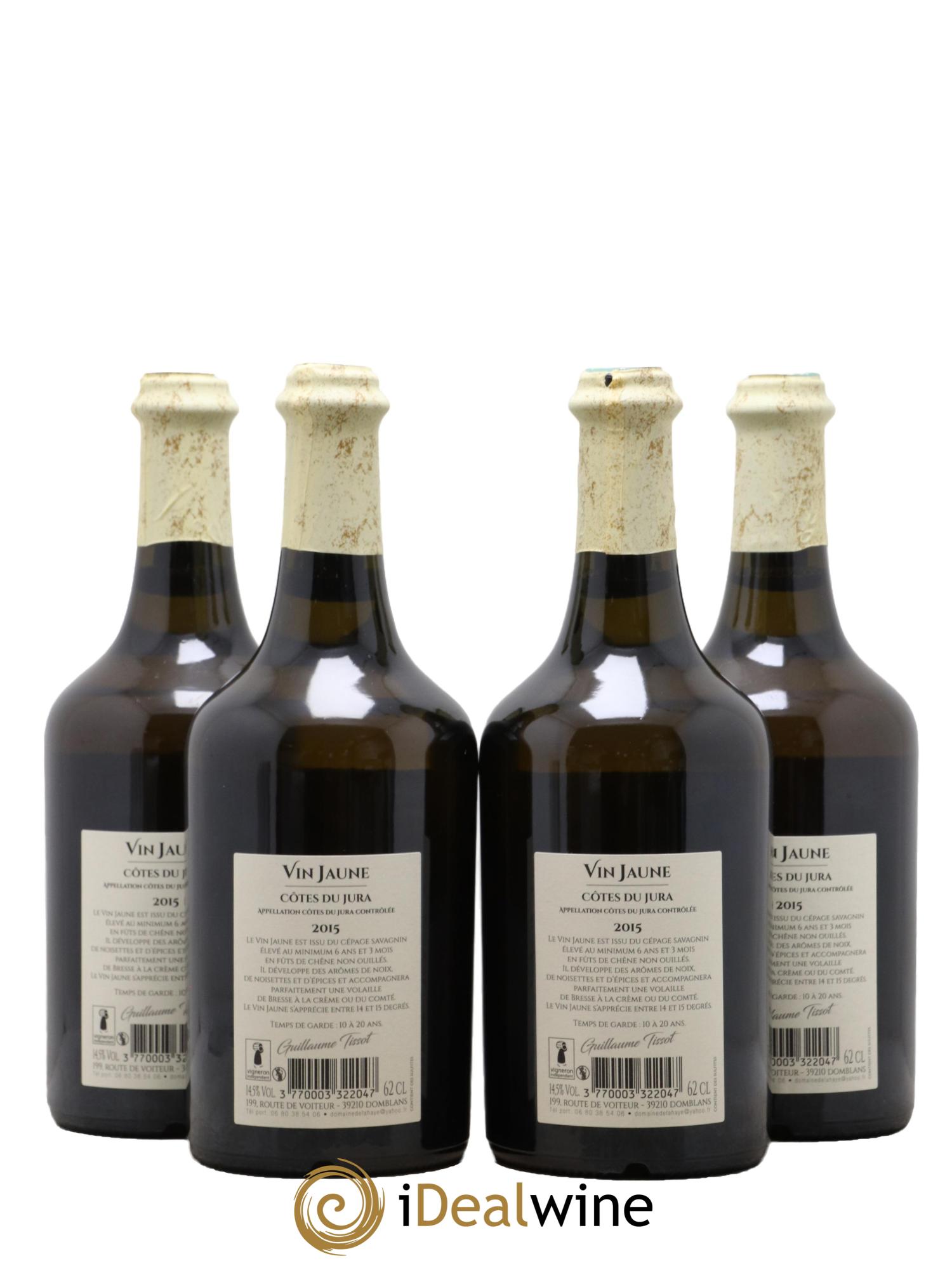 Côtes du Jura Vin Jaune Domaine De Lahaye Guillaume Tissot 2015 - Lotto di 4 clavelin - 1
