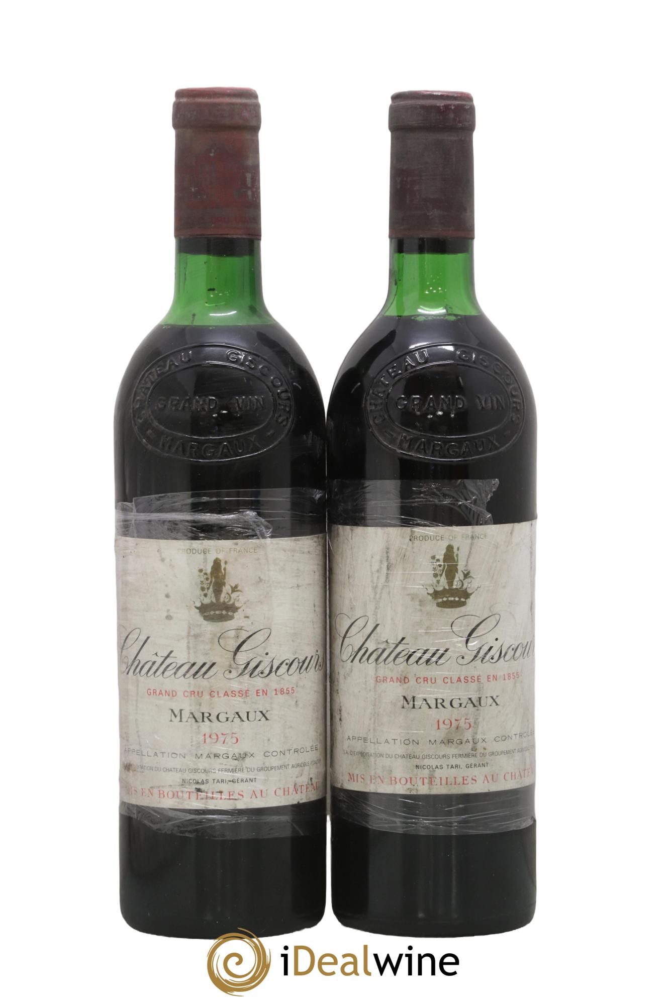 Château Giscours 3ème Grand Cru Classé 1975 - Lot de 2 bouteilles - 0