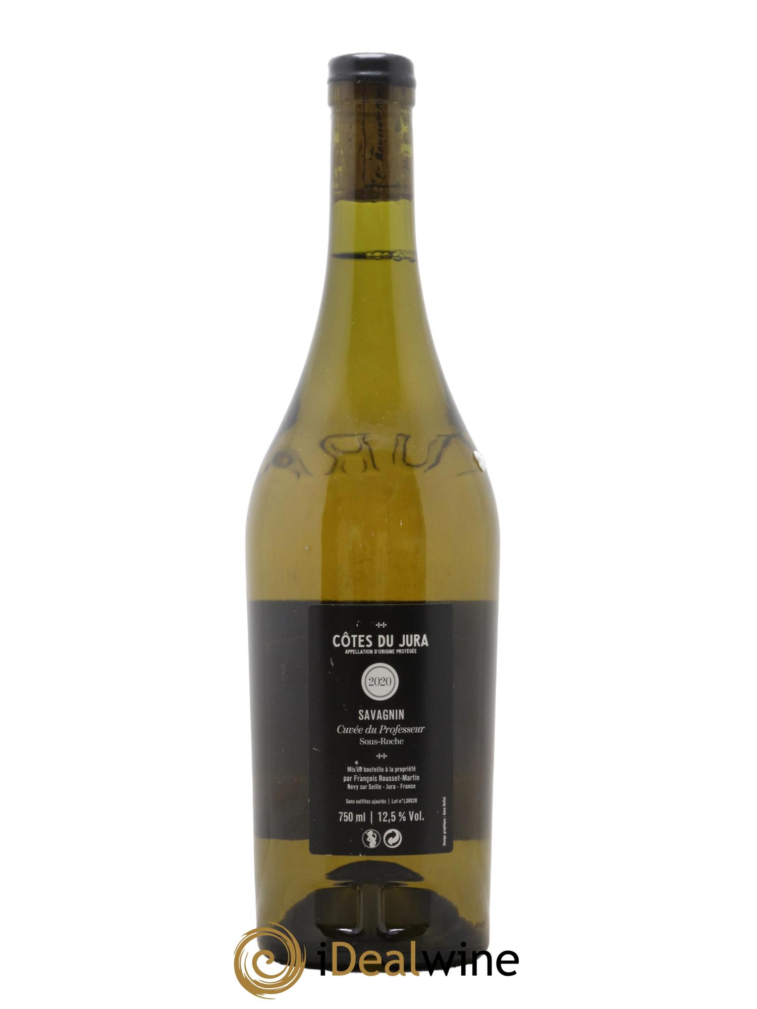 Côtes du Jura Savagnin Cuvée du Professeur François Rousset Martin 2020 - Lot de 1 bouteille - 1
