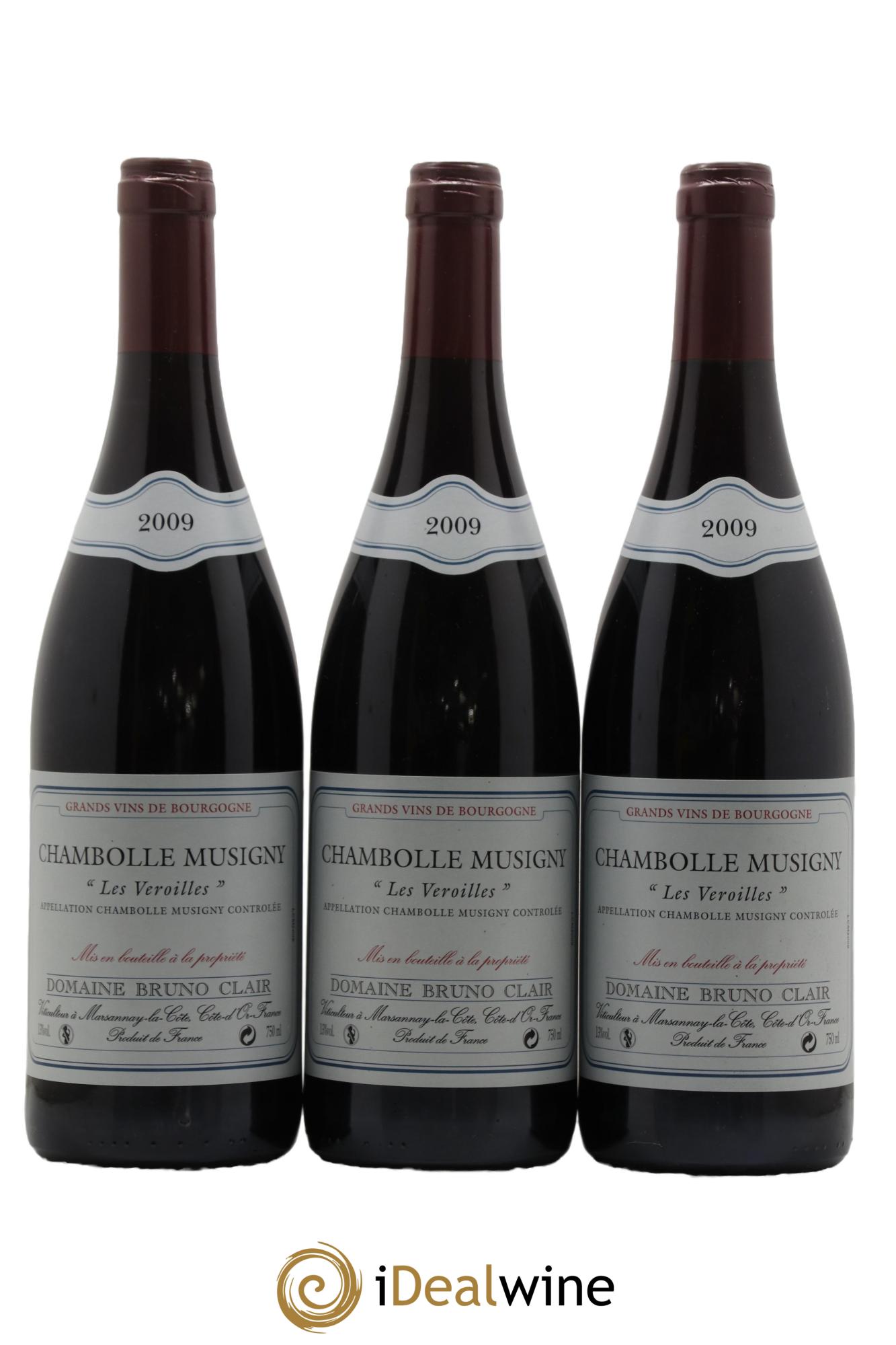 Chambolle-Musigny Les Veroilles Bruno Clair (Domaine) 2009 - Lot de 3 bouteilles - 0