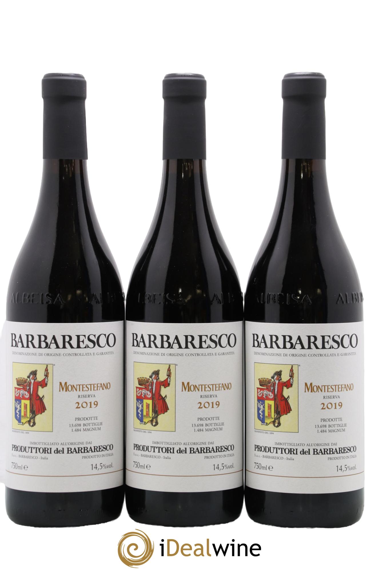 Barbaresco DOCG Riserva Montestefano Produttori del Barbaresco 2019 - Lotto di 3 bottiglie - 0