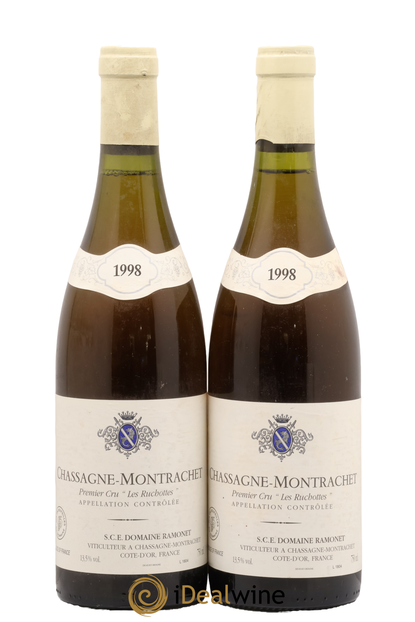 Chassagne-Montrachet 1er Cru Les Ruchottes Ramonet (Domaine) 1998 - Posten von 2 Flaschen - 0